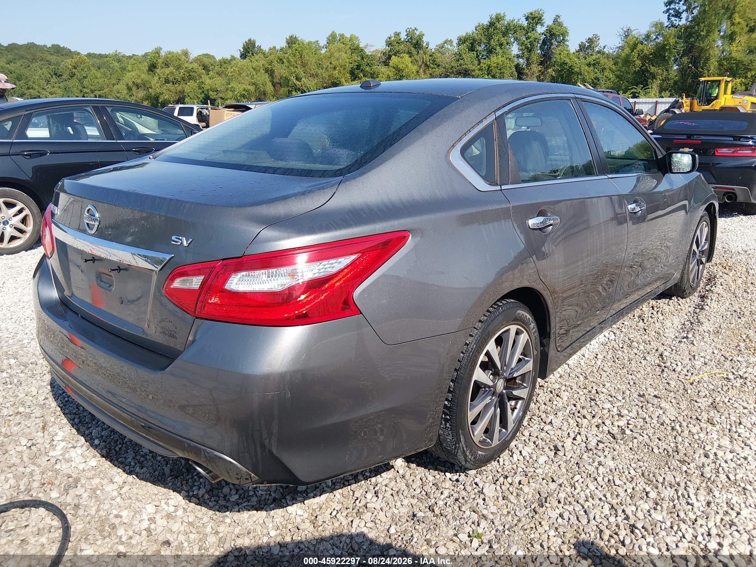 2017 Nissan Altima 2.5 Sv Gray vin: 1N4AL3AP8HC279478