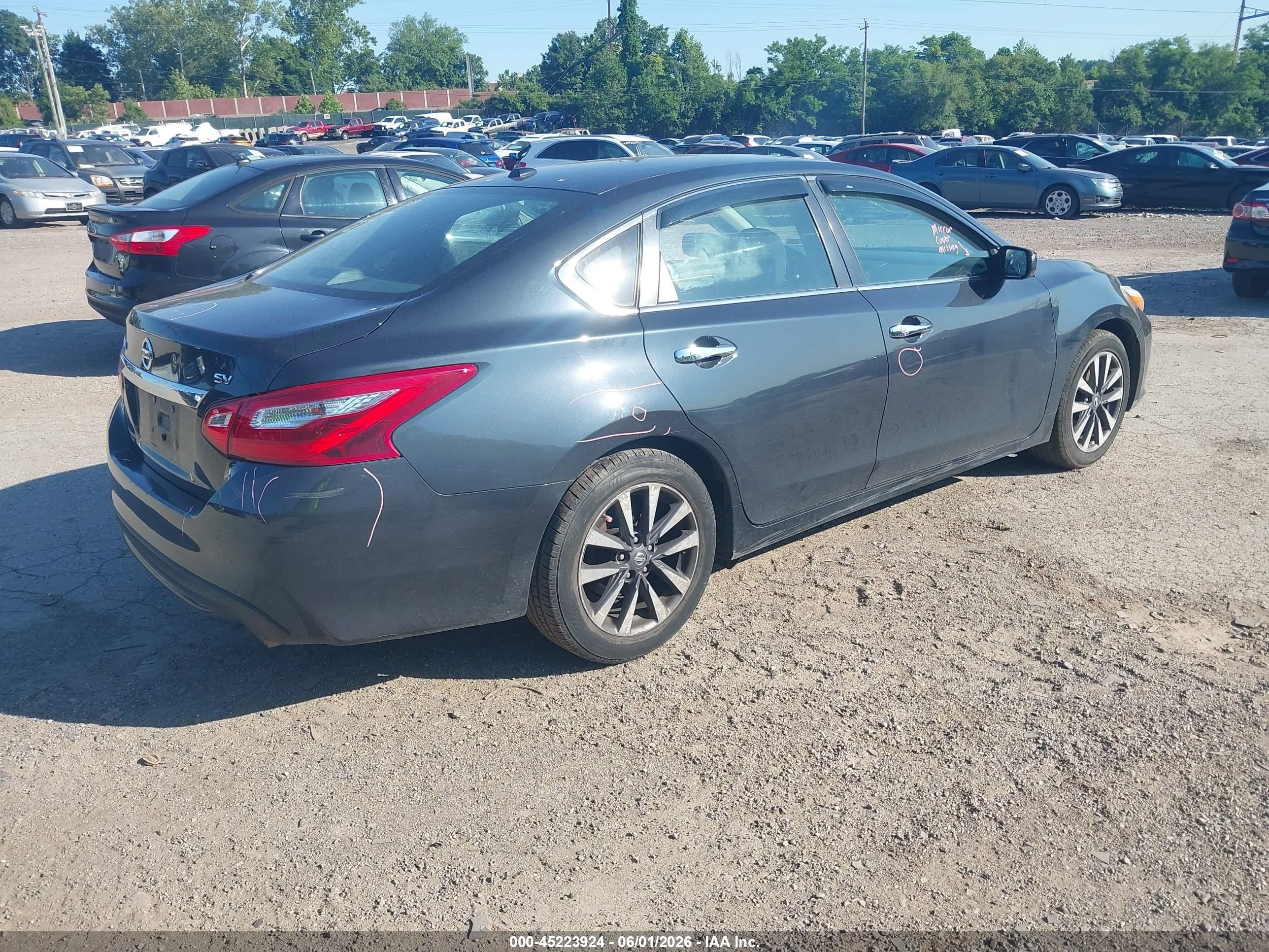 2017 Nissan Altima 2.5 Sv Black vin: 1N4AL3AP8HC292683