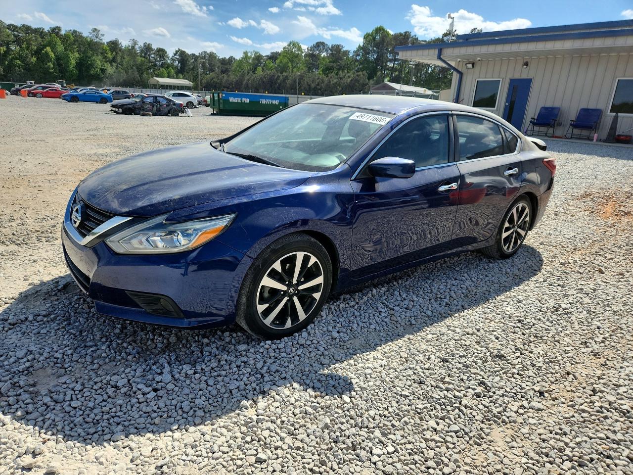2018 Nissan Altima 2.5 Sr Синий vin: 1N4AL3AP8JC110387