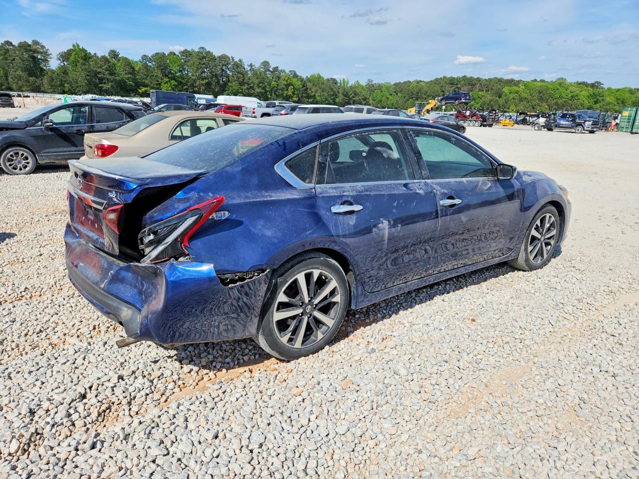 2018 Nissan Altima 2.5 Sr Blue vin: 1N4AL3AP8JC110387