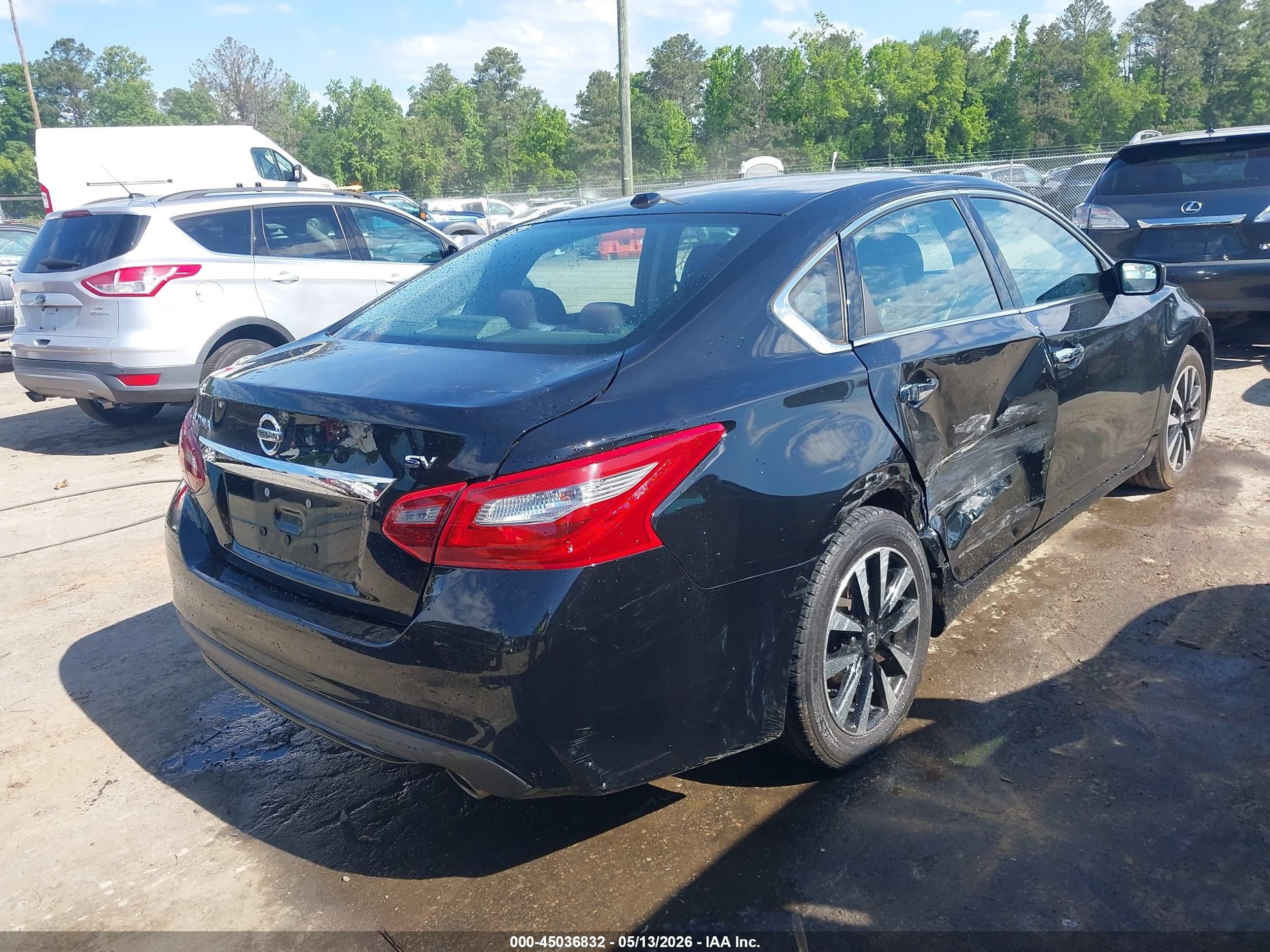 2018 Nissan Altima 2.5 Sv Black vin: 1N4AL3AP8JC248222