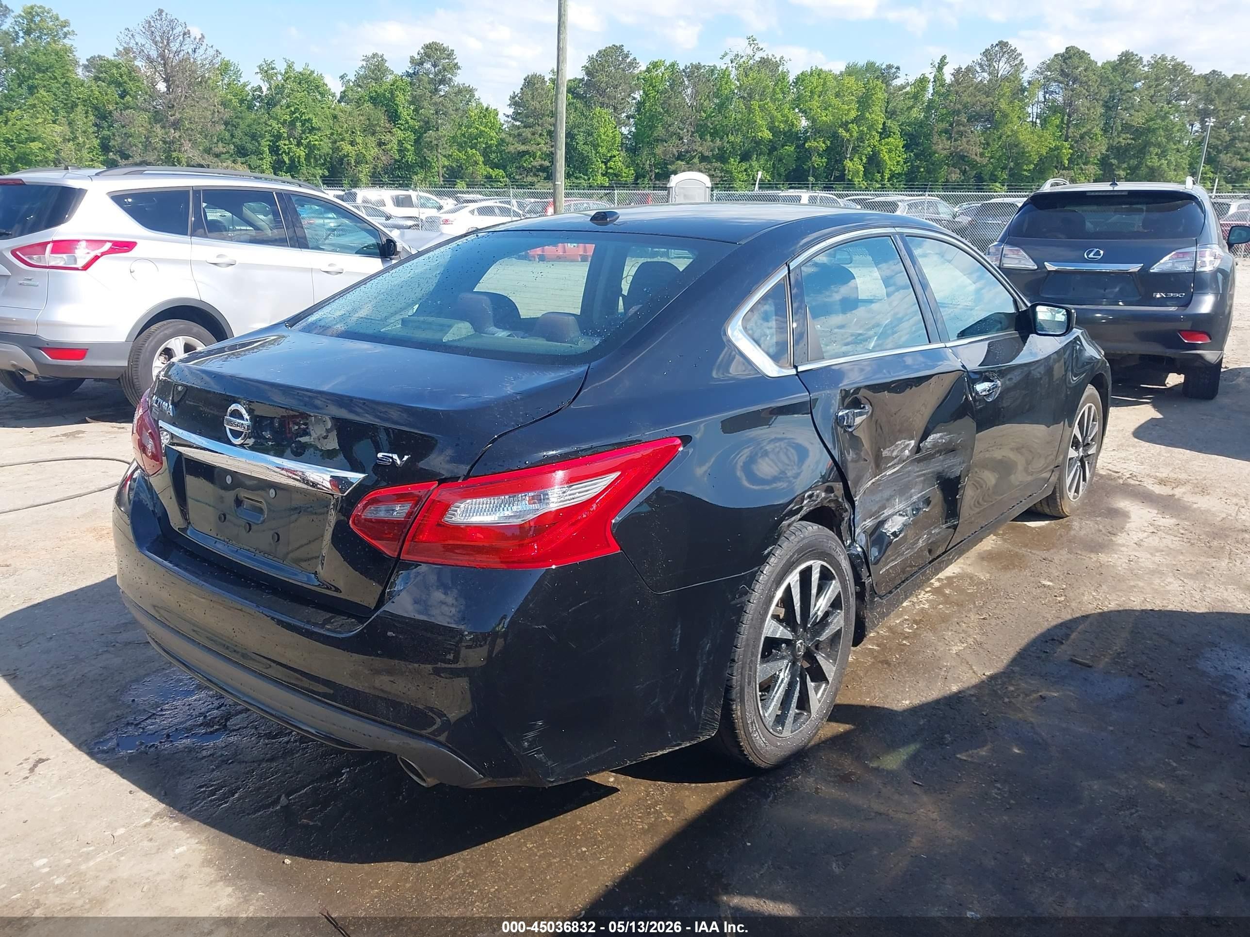 2018 Nissan Altima 2.5 Sv Black vin: 1N4AL3AP8JC248222