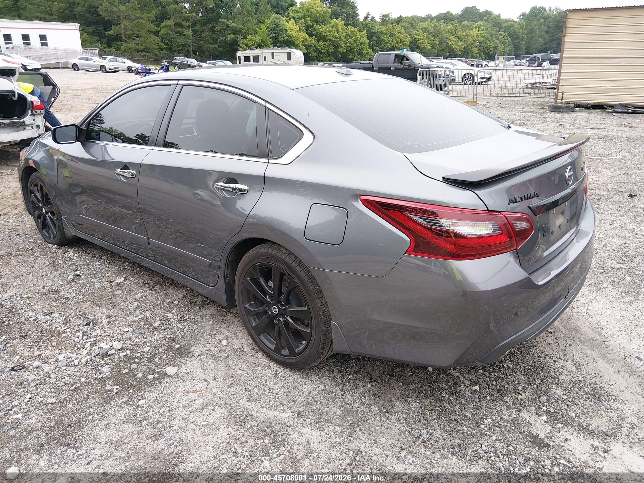 2018 Nissan Altima 2.5 Sr Gray vin: 1N4AL3AP8JC272052