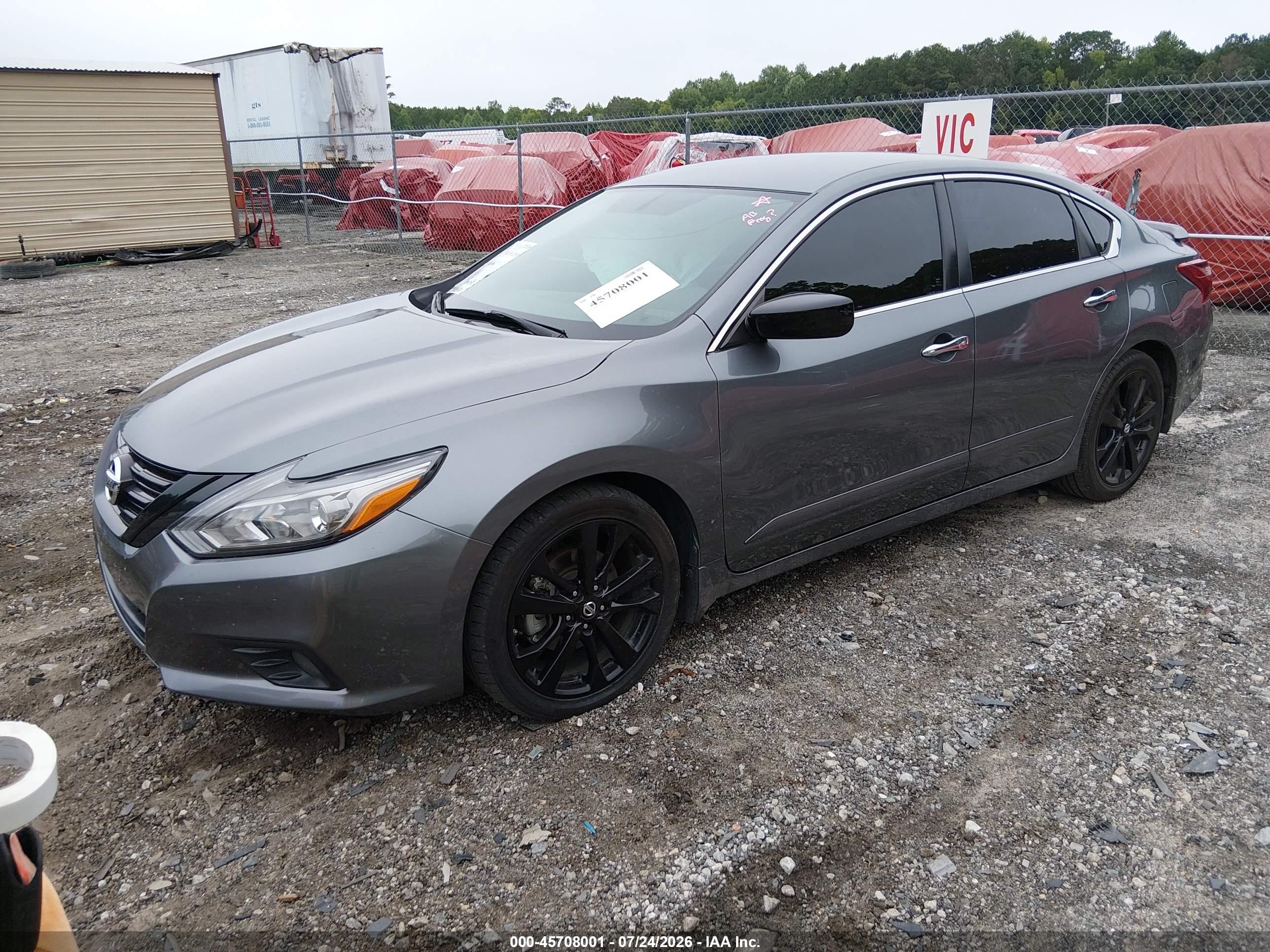 2018 Nissan Altima 2.5 Sr Gray vin: 1N4AL3AP8JC272052