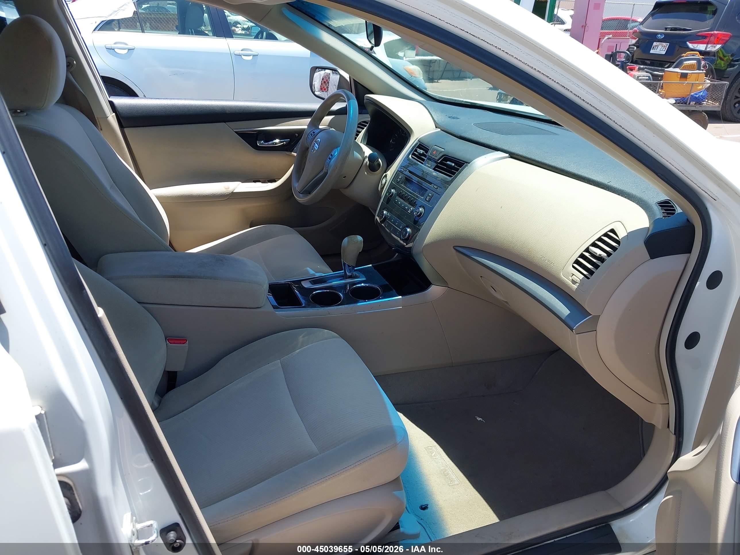 2013 Nissan Altima 2.5 S White vin: 1N4AL3AP9DC105221