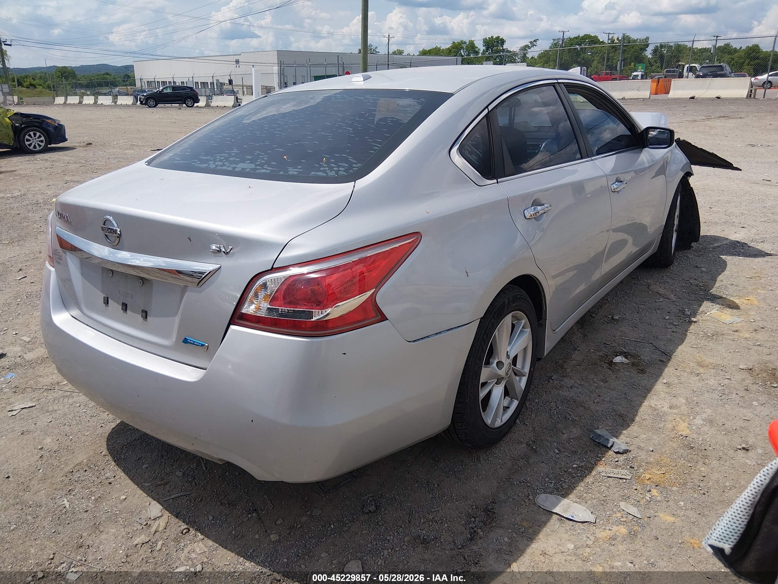 2013 Nissan Altima 2.5 Sv Silver vin: 1N4AL3AP9DC163720