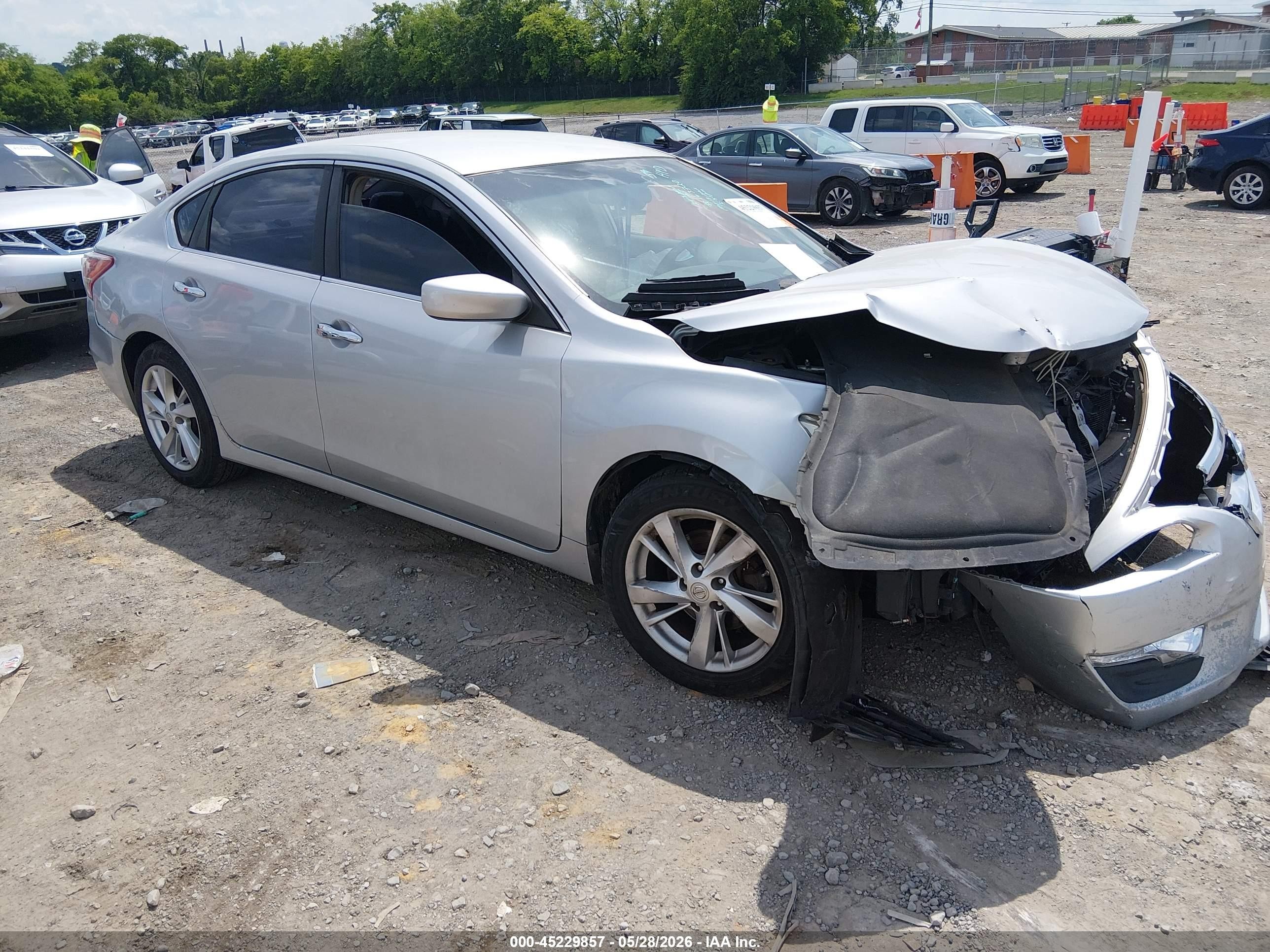 2013 Nissan Altima 2.5 Sv Silver vin: 1N4AL3AP9DC163720