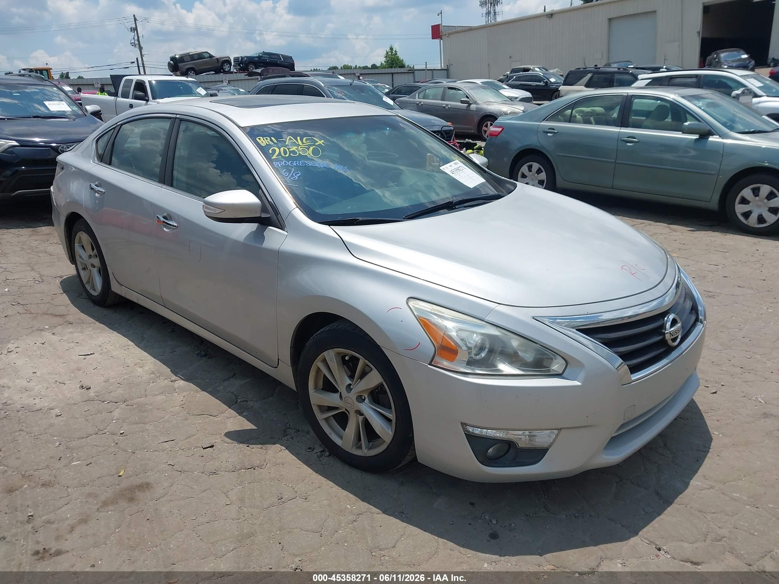 2013 Nissan Altima 2.5 Sl Серебряный vin: 1N4AL3AP9DC169789