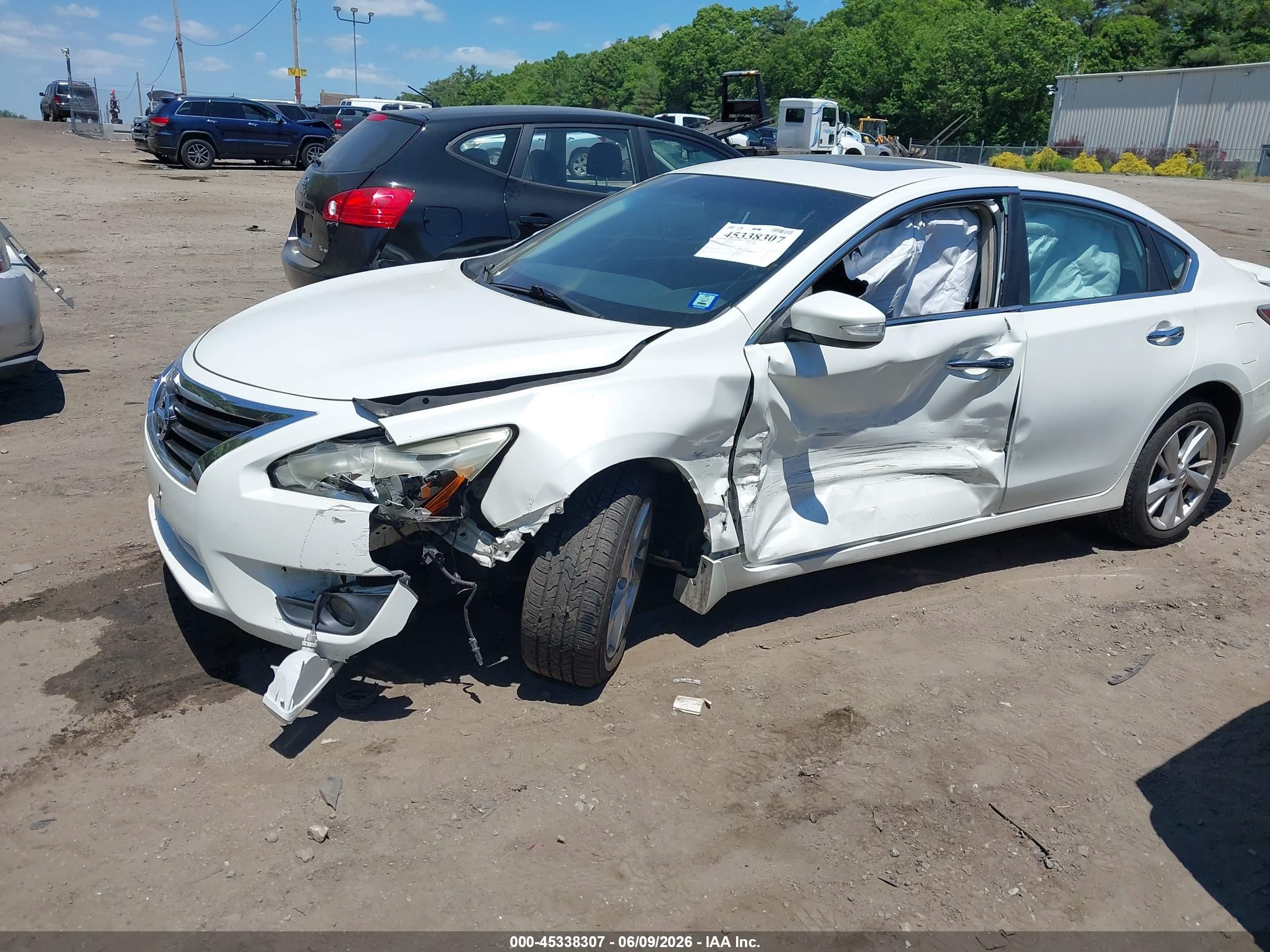 2013 Nissan Altima 2.5 Sv Белый vin: 1N4AL3AP9DC173891