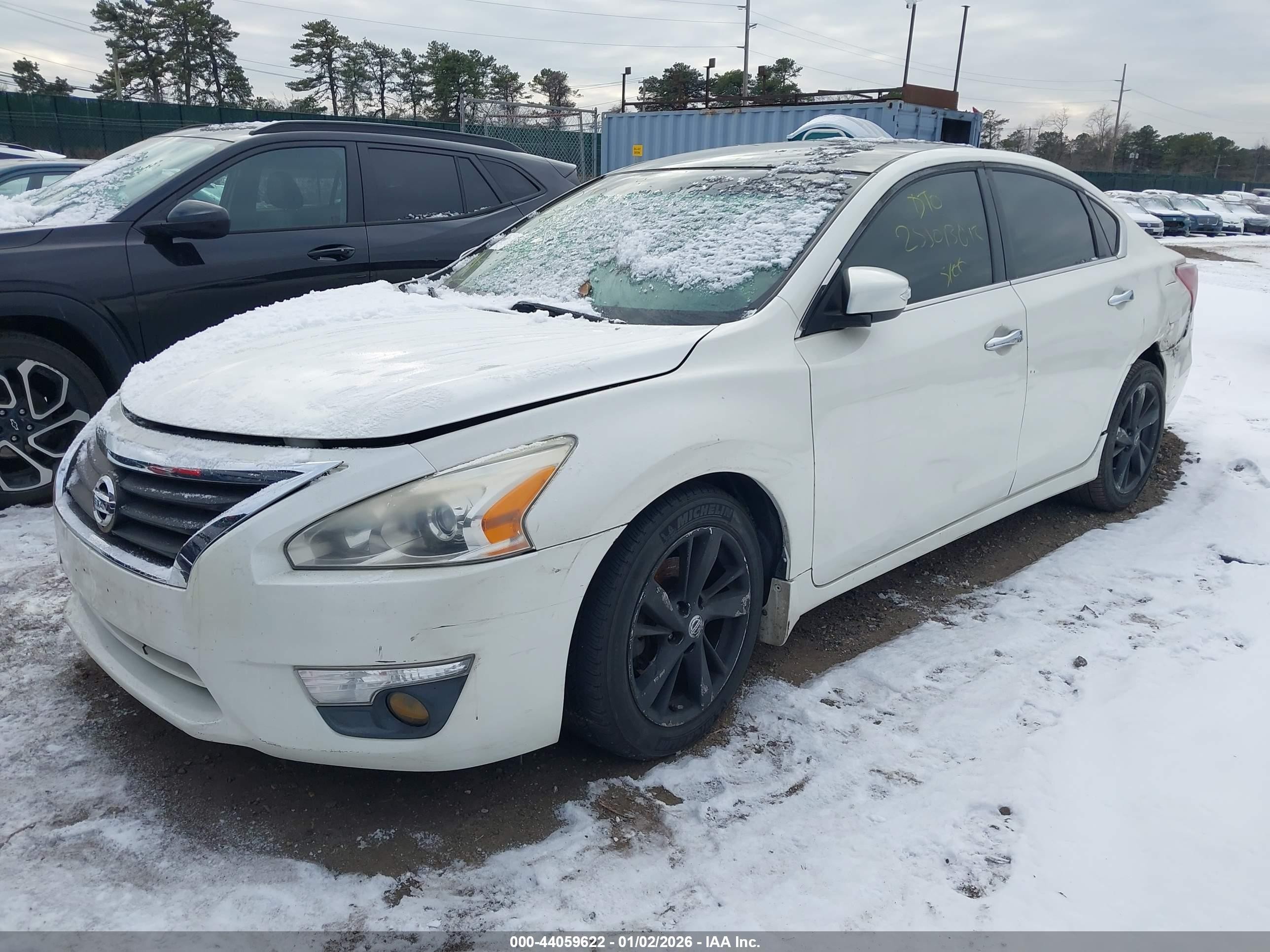 2013 Nissan Altima 2.5 Sl Белый vin: 1N4AL3AP9DC193882