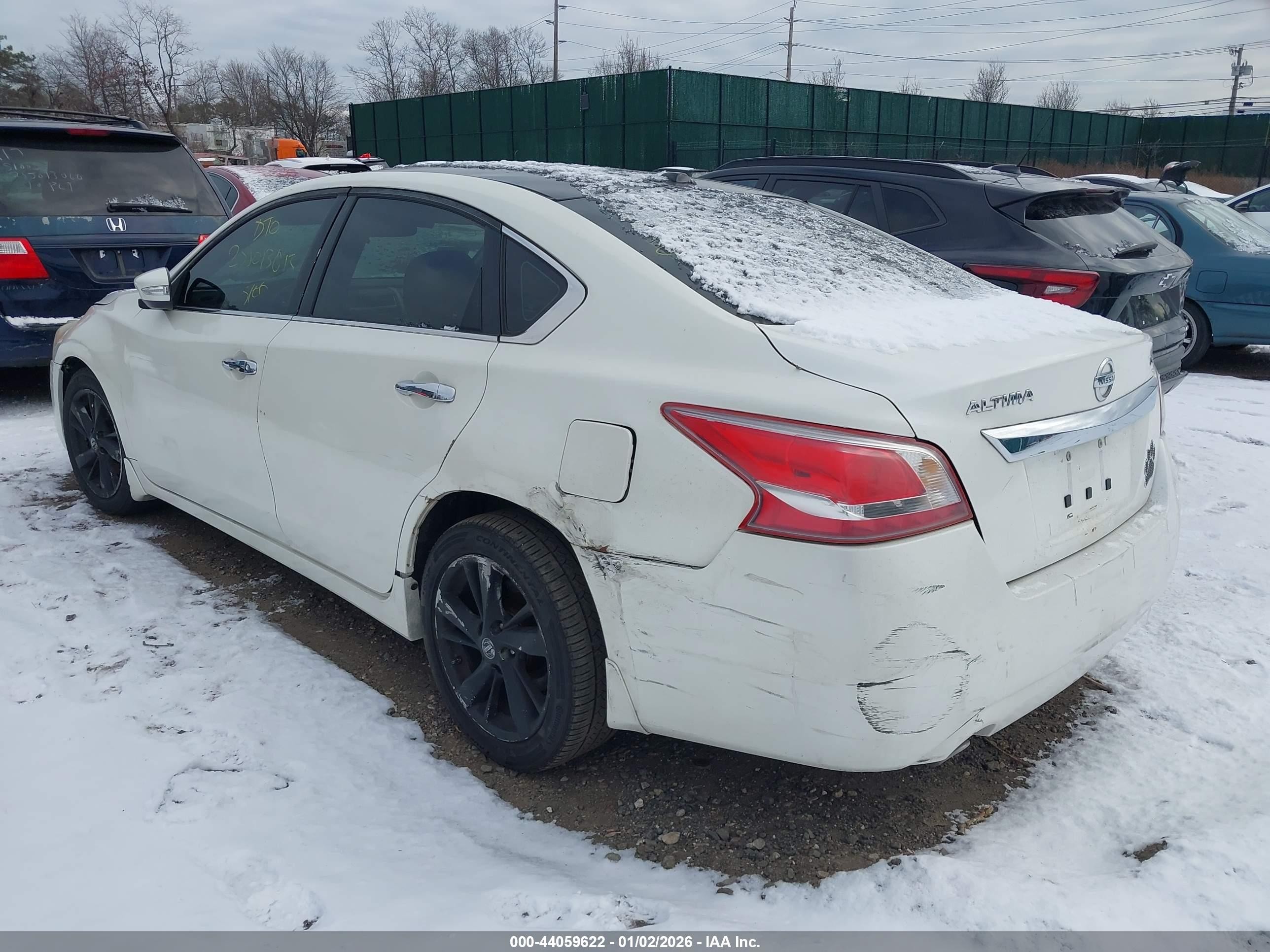2013 Nissan Altima 2.5 Sl Белый vin: 1N4AL3AP9DC193882