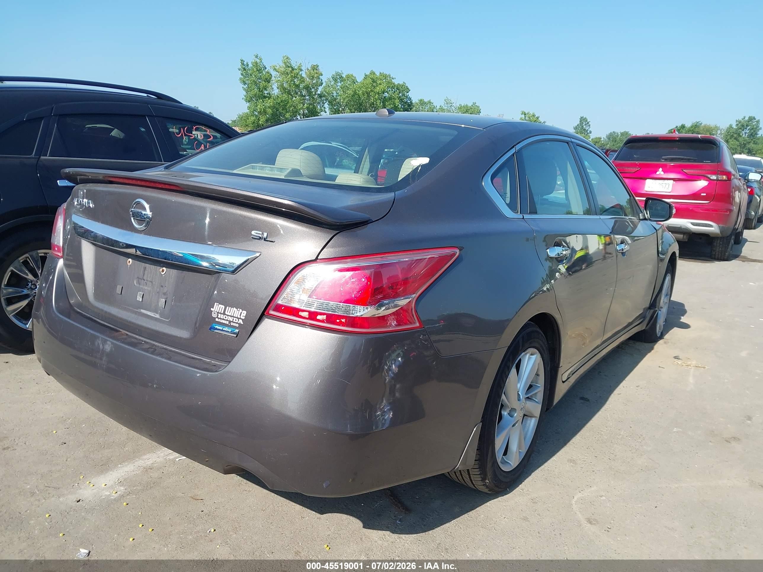 2013 Nissan Altima 2.5 Sl Gray vin: 1N4AL3AP9DC214682
