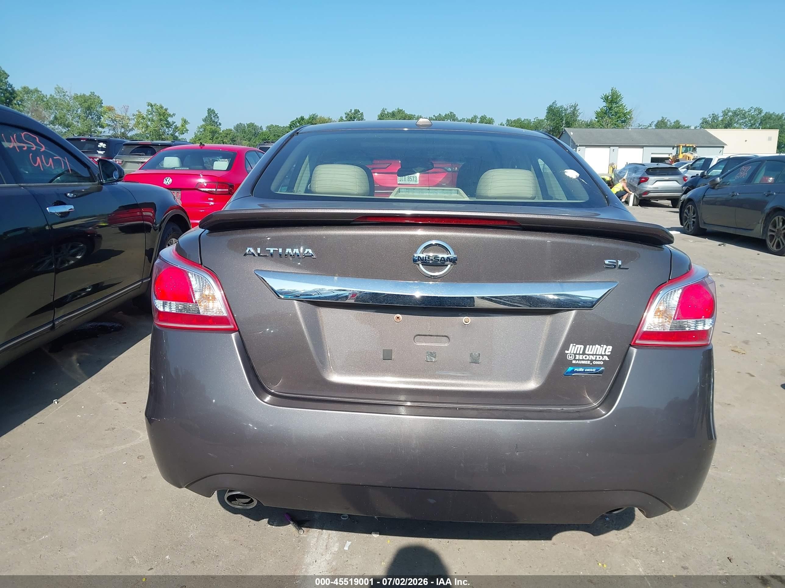 2013 Nissan Altima 2.5 Sl Gray vin: 1N4AL3AP9DC214682