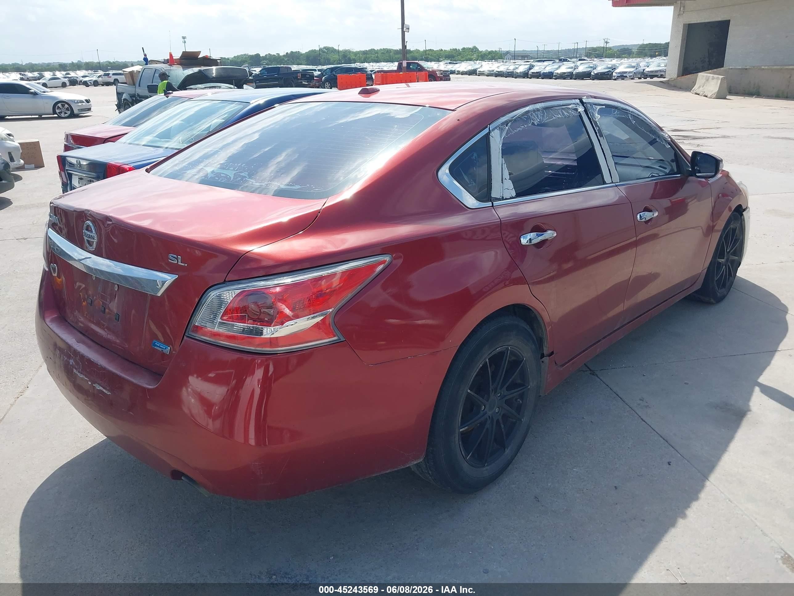 2013 Nissan Altima 2.5 Sl Red vin: 1N4AL3AP9DC234060