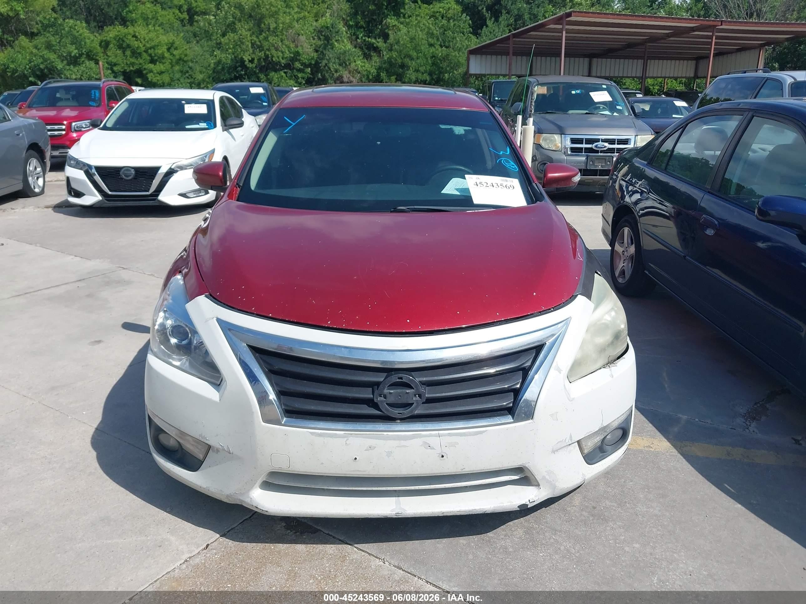 2013 Nissan Altima 2.5 Sl Red vin: 1N4AL3AP9DC234060