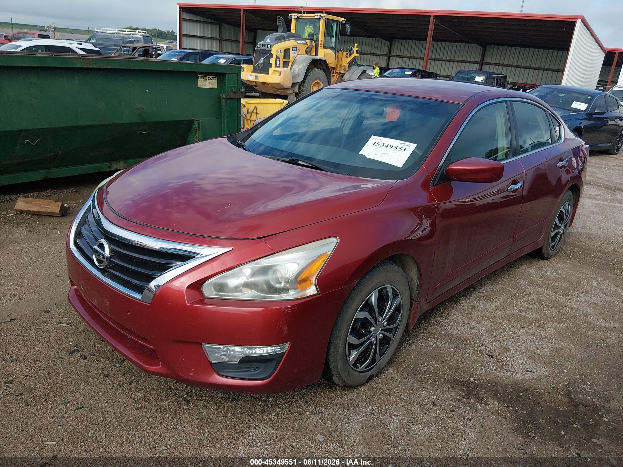 2013 Nissan Altima 2.5 S Red vin: 1N4AL3AP9DC245690