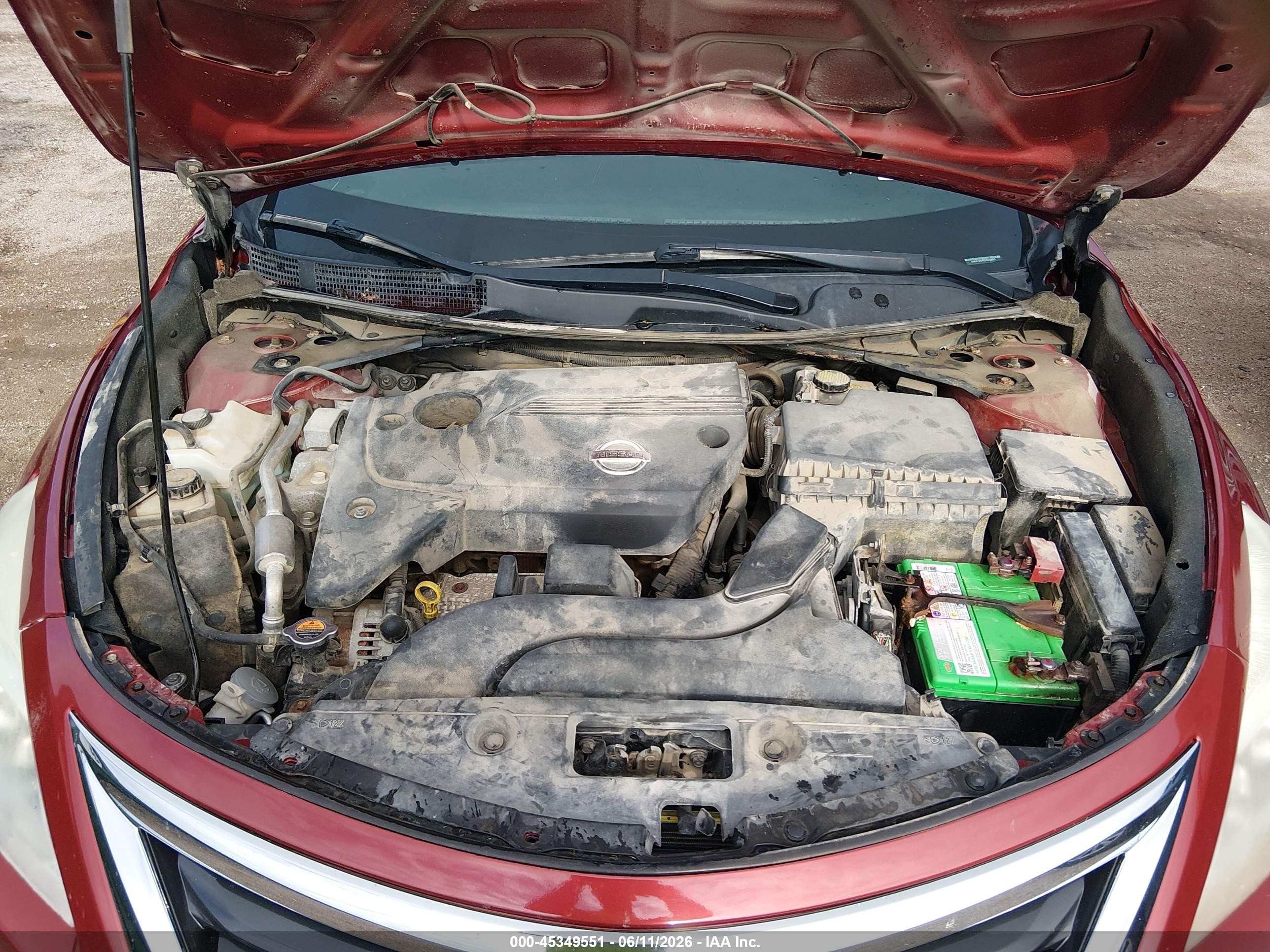 2013 Nissan Altima 2.5 S Red vin: 1N4AL3AP9DC245690