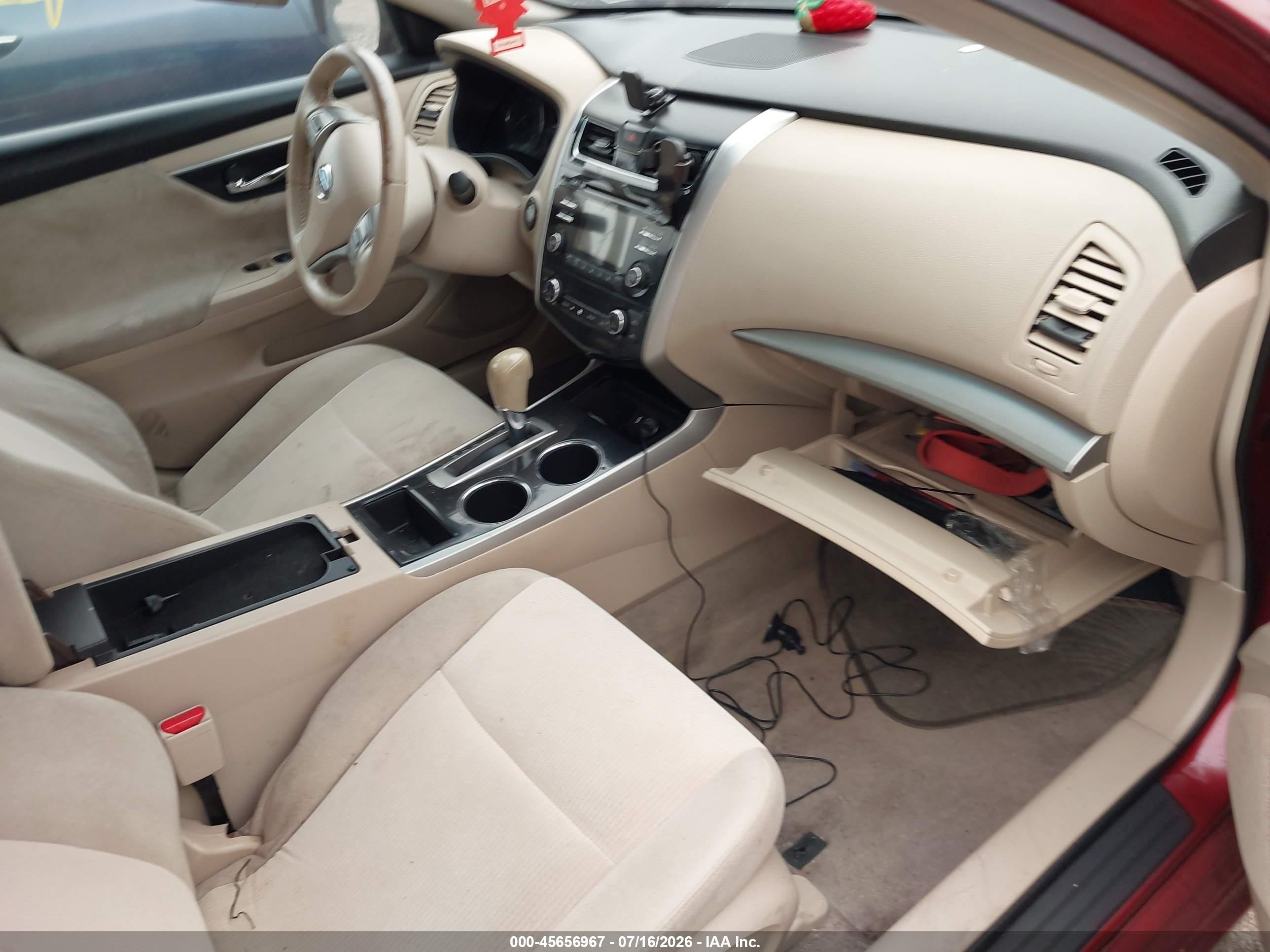 2013 Nissan Altima 2.5 Sv Red vin: 1N4AL3AP9DN421609