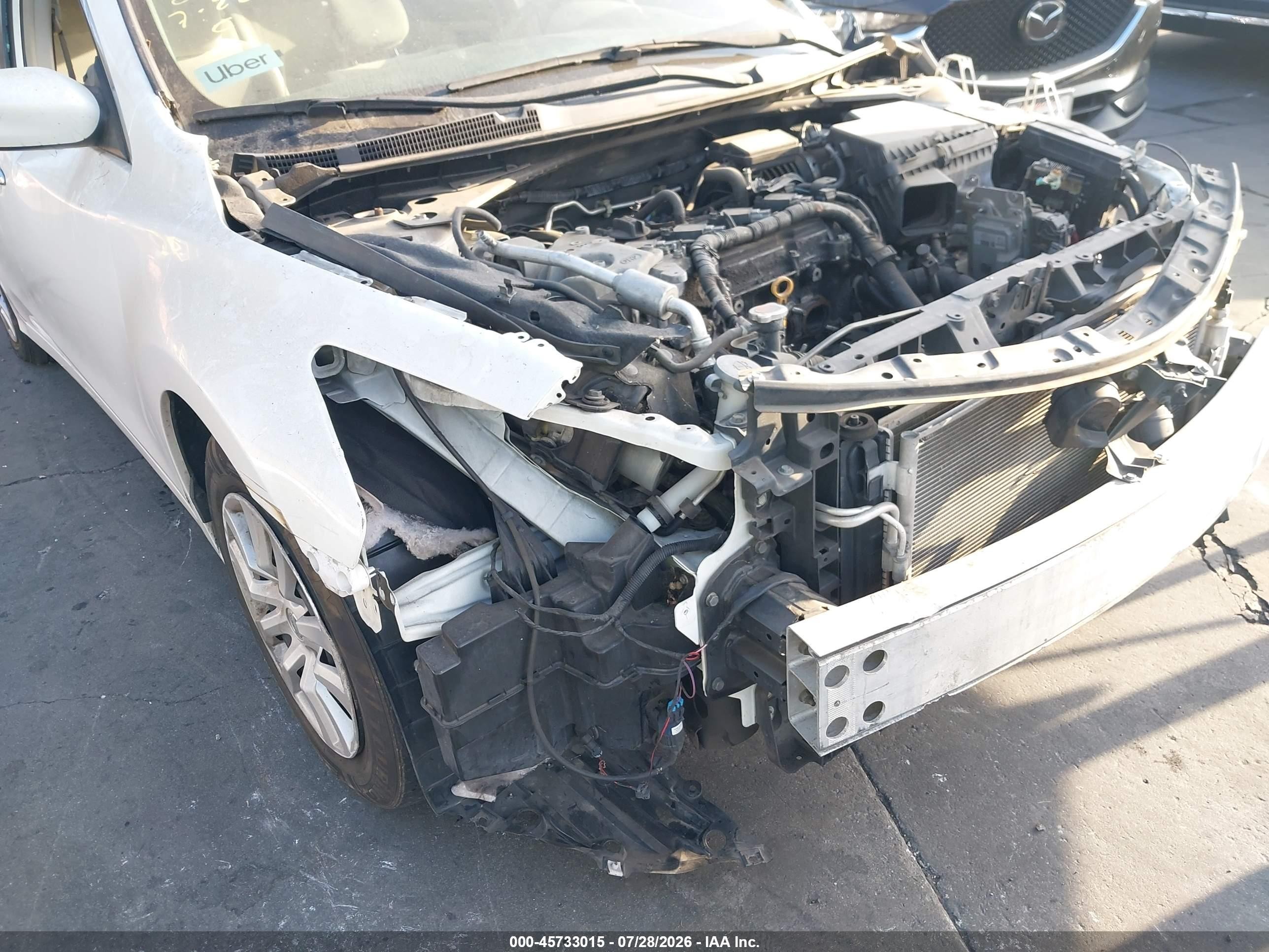 2013 Nissan Altima 2.5 White vin: 1N4AL3AP9DN423392