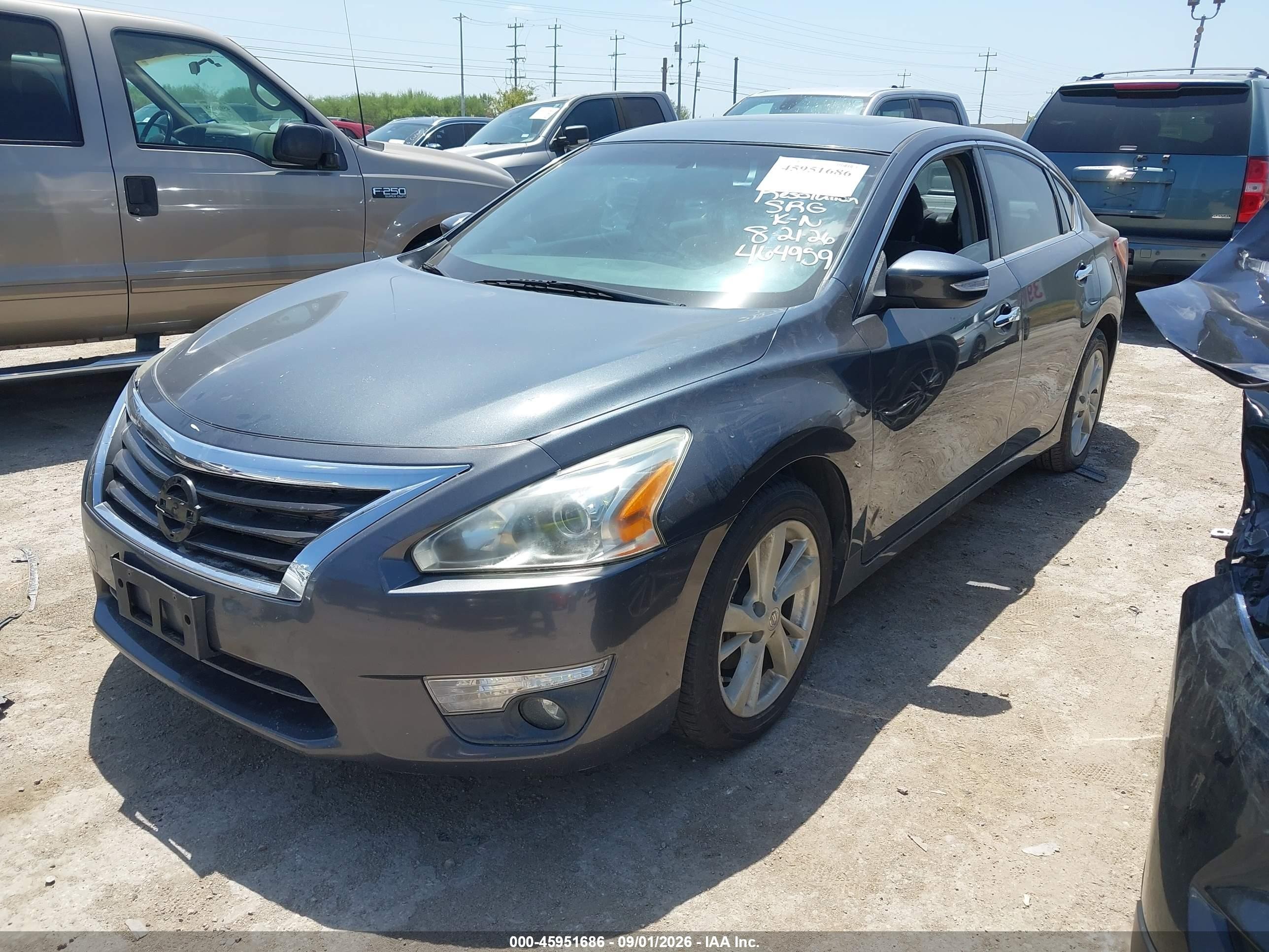 2013 Nissan Altima 2.5 Sv Gray vin: 1N4AL3AP9DN464959