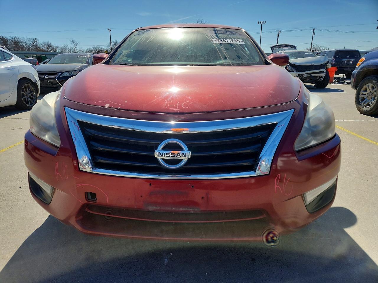 2013 Nissan Altima 2.5 Красный vin: 1N4AL3AP9DN468588