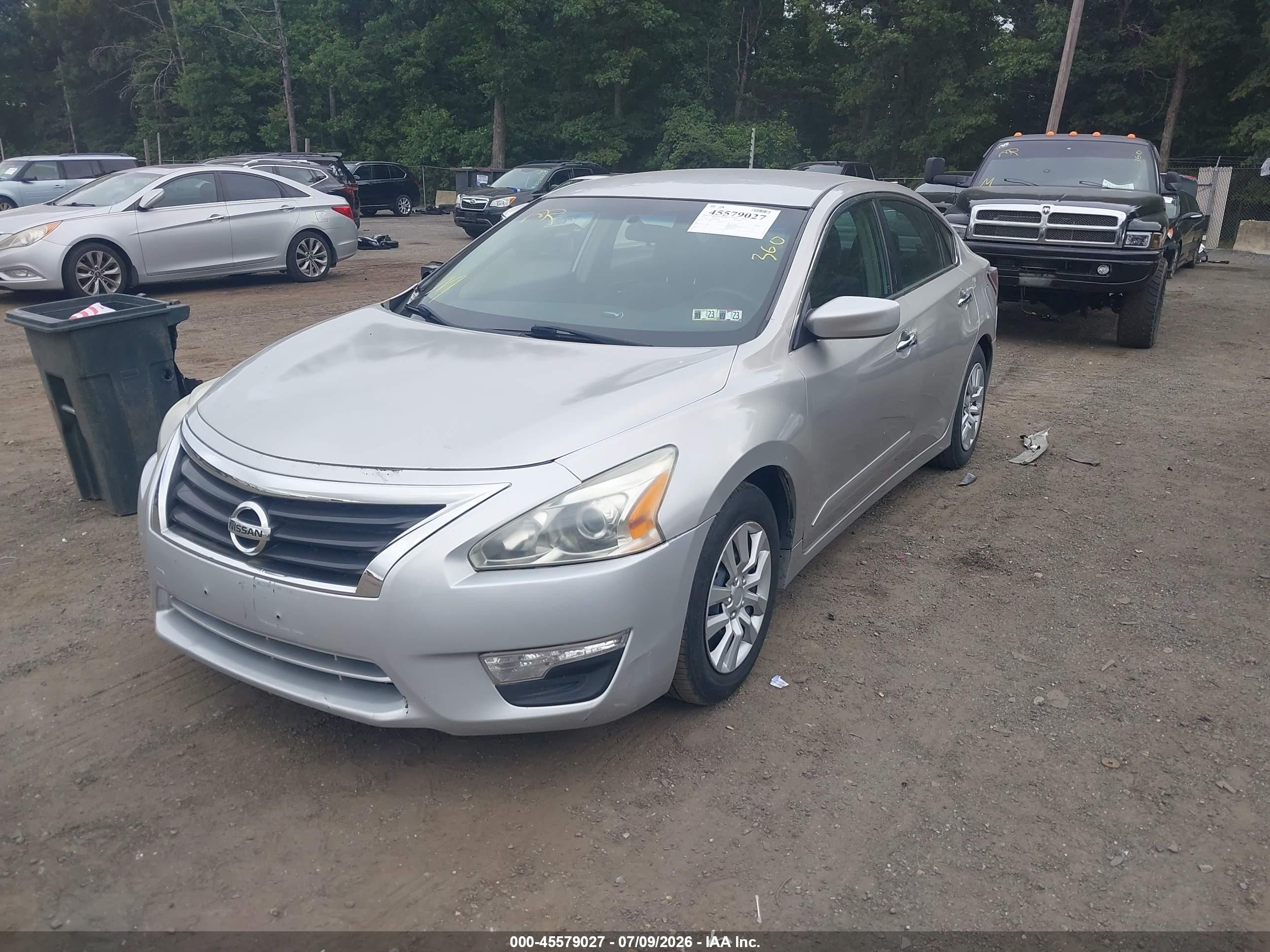 2013 Nissan Altima 2.5 S Silver vin: 1N4AL3AP9DN485746