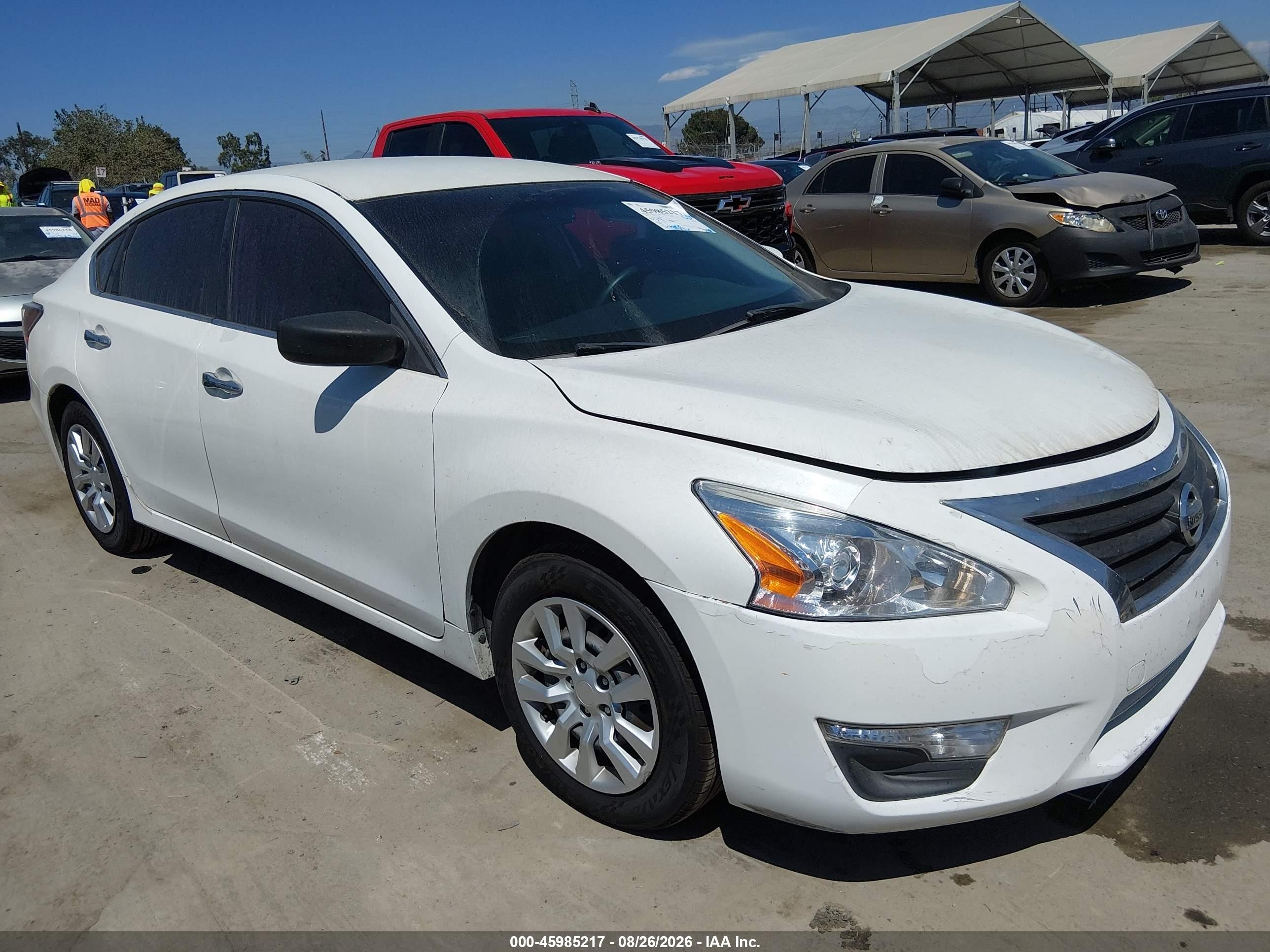 2013 Nissan Altima 2.5 S White vin: 1N4AL3AP9DN502139
