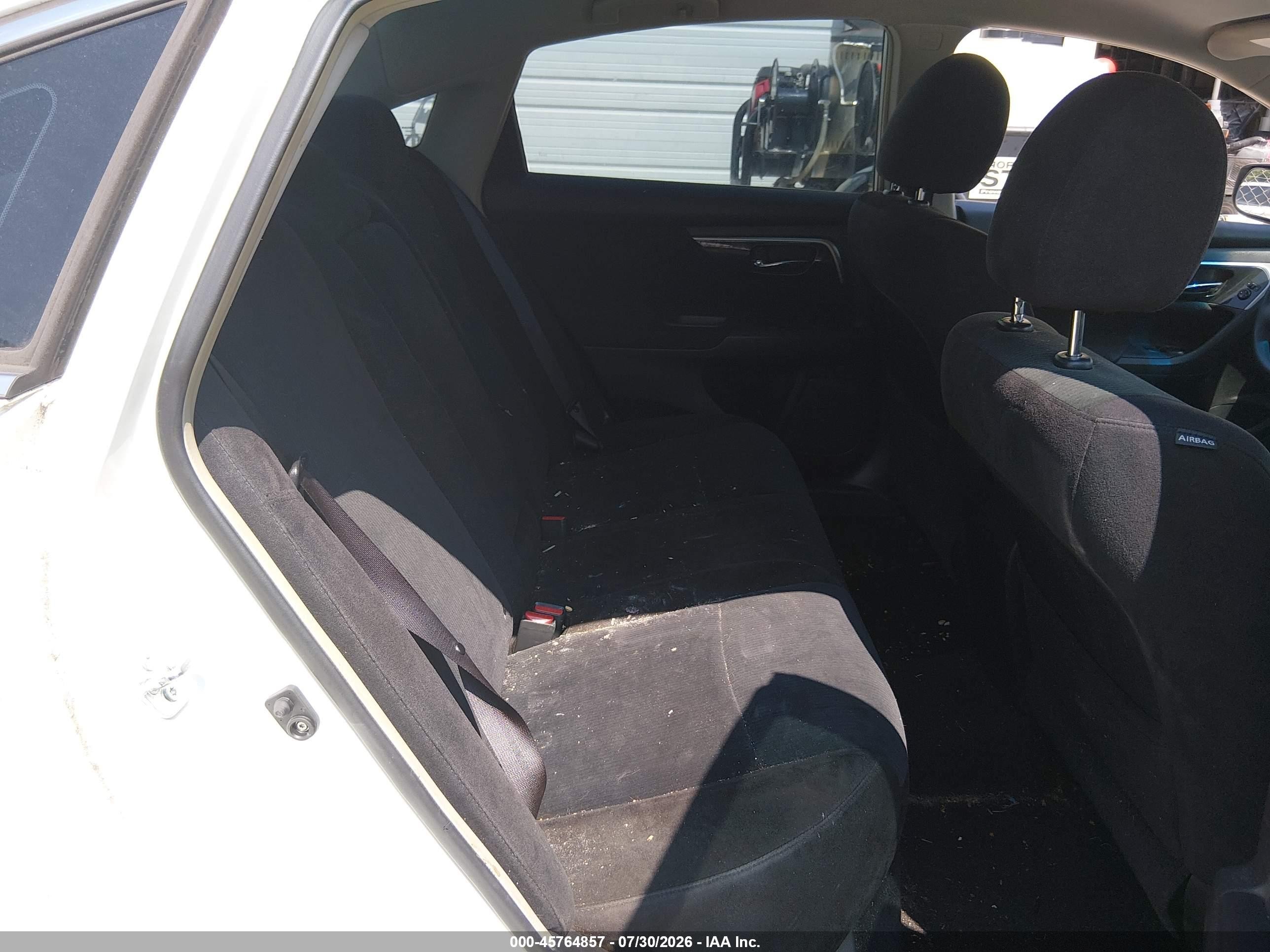 2013 Nissan Altima 2.5 S White vin: 1N4AL3AP9DN523783