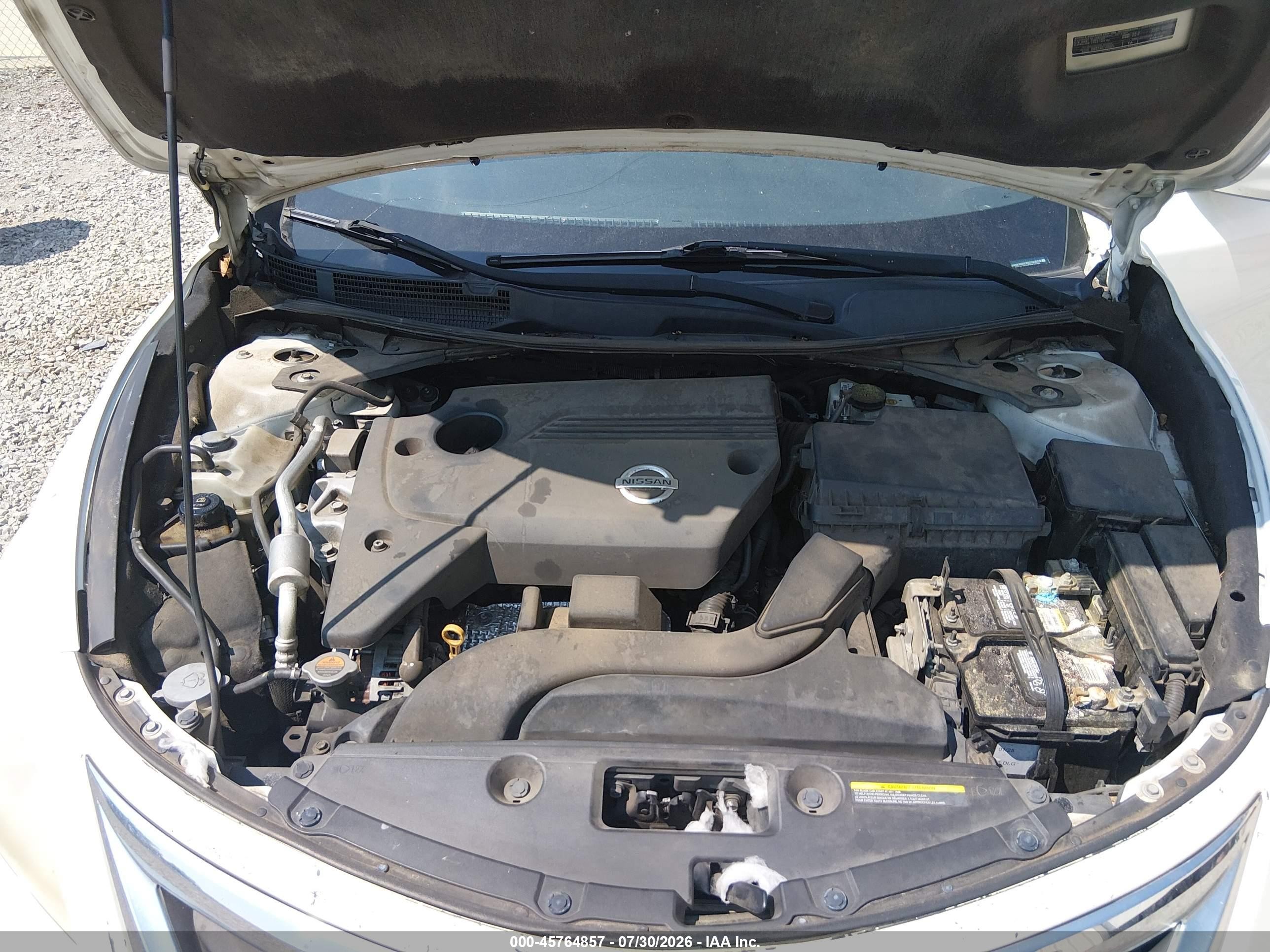 2013 Nissan Altima 2.5 S White vin: 1N4AL3AP9DN523783
