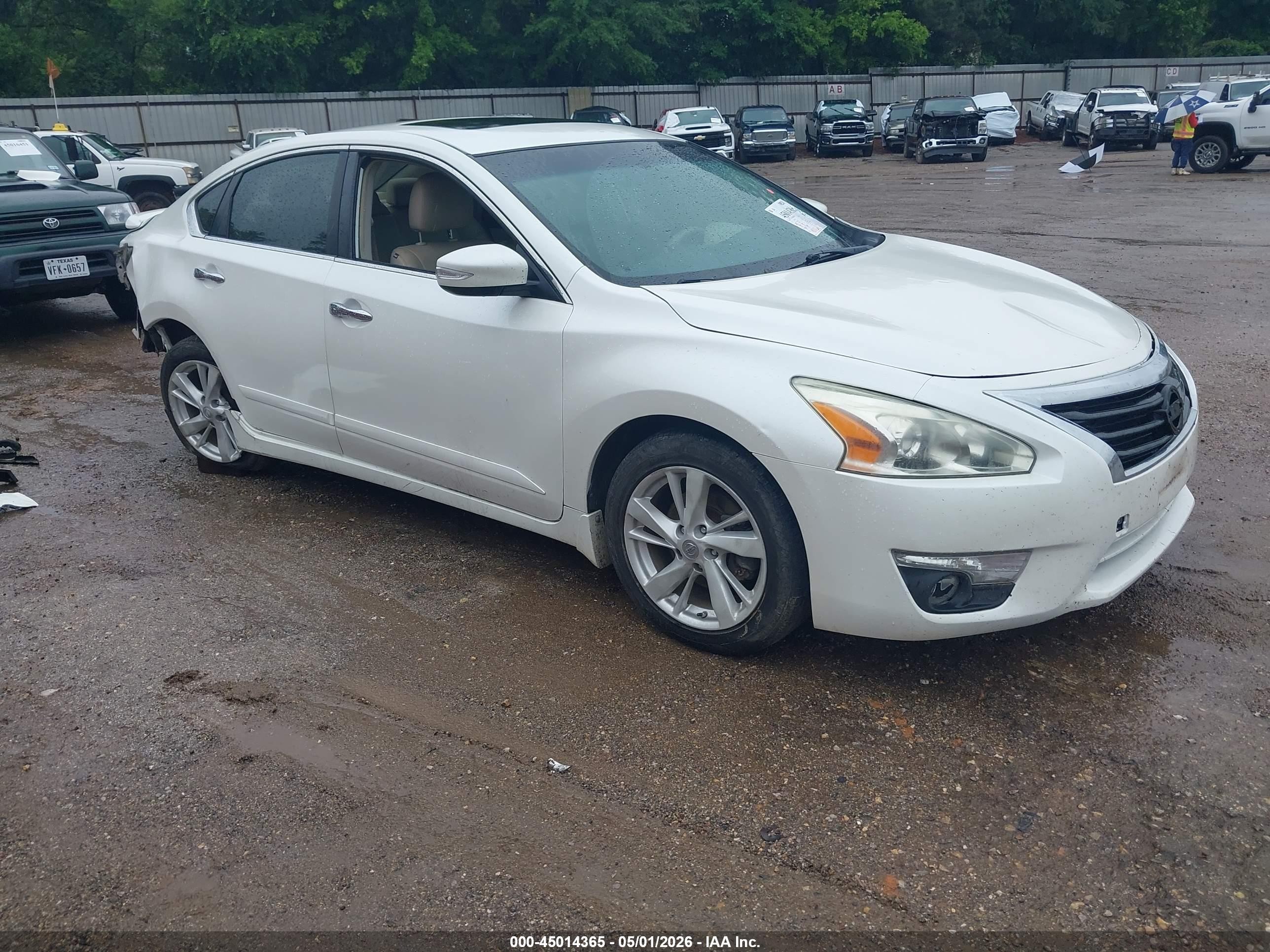 2013 Nissan Altima 2.5 Sl White vin: 1N4AL3AP9DN539191