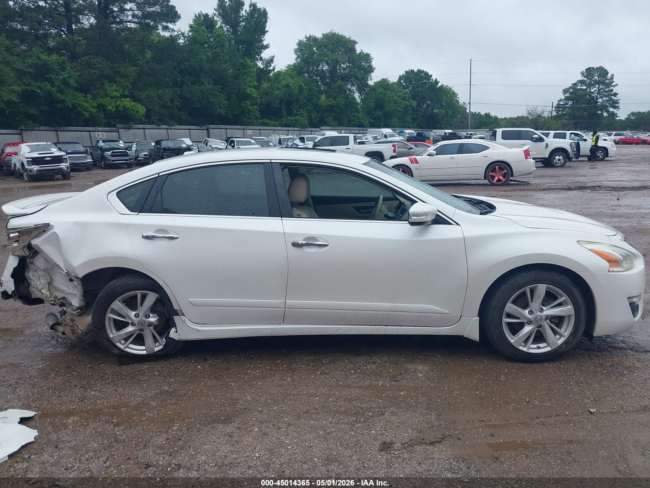 2013 Nissan Altima 2.5 Sl Белый vin: 1N4AL3AP9DN539191