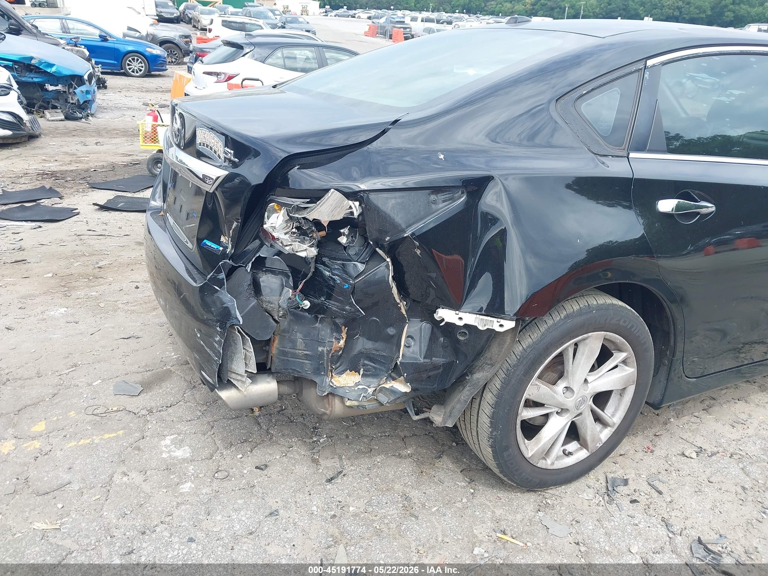 2014 Nissan Altima 2.5 Sl Black vin: 1N4AL3AP9EC115992