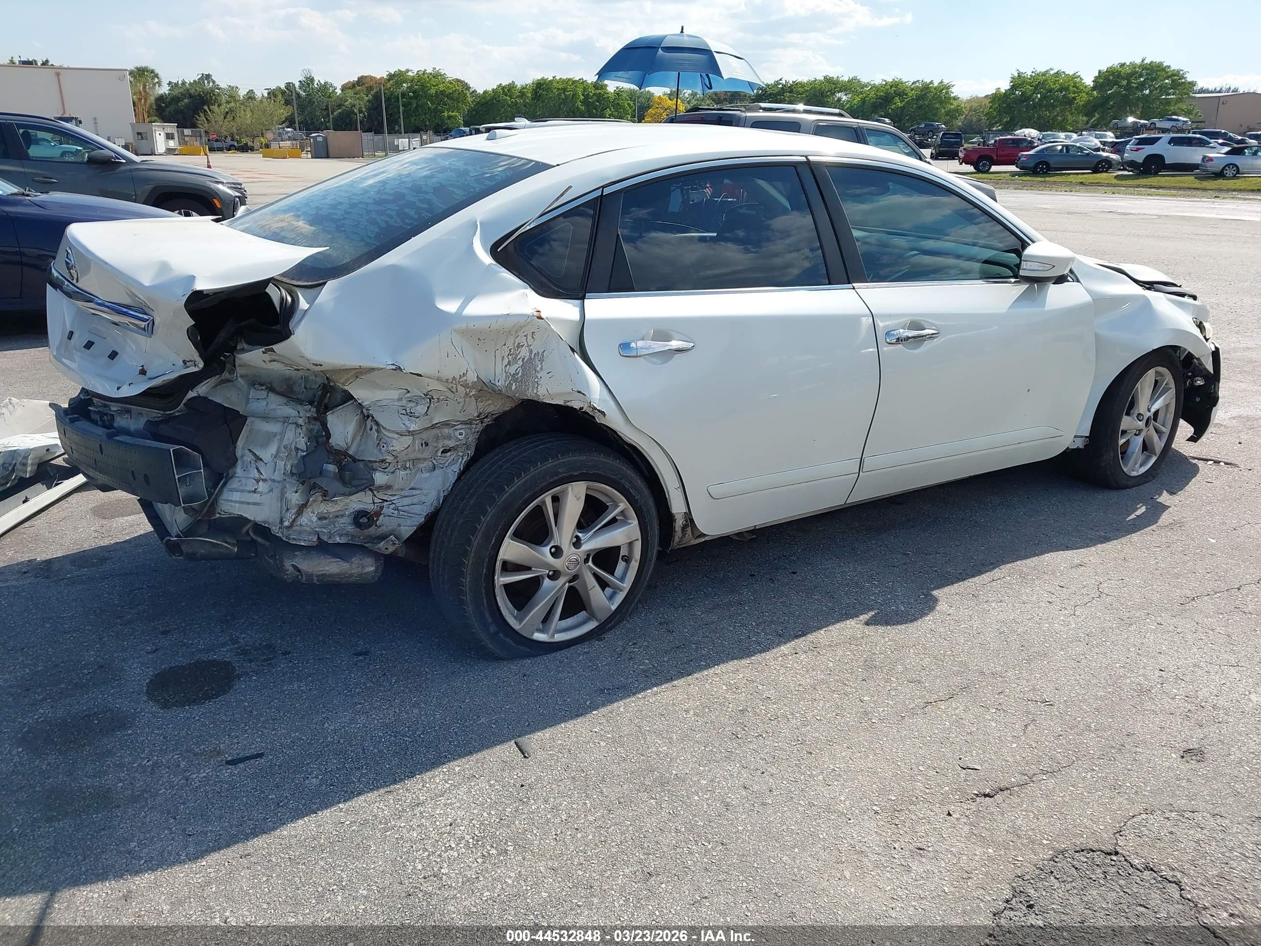 2014 Nissan Altima 2.5 Sl White vin: 1N4AL3AP9EC123705