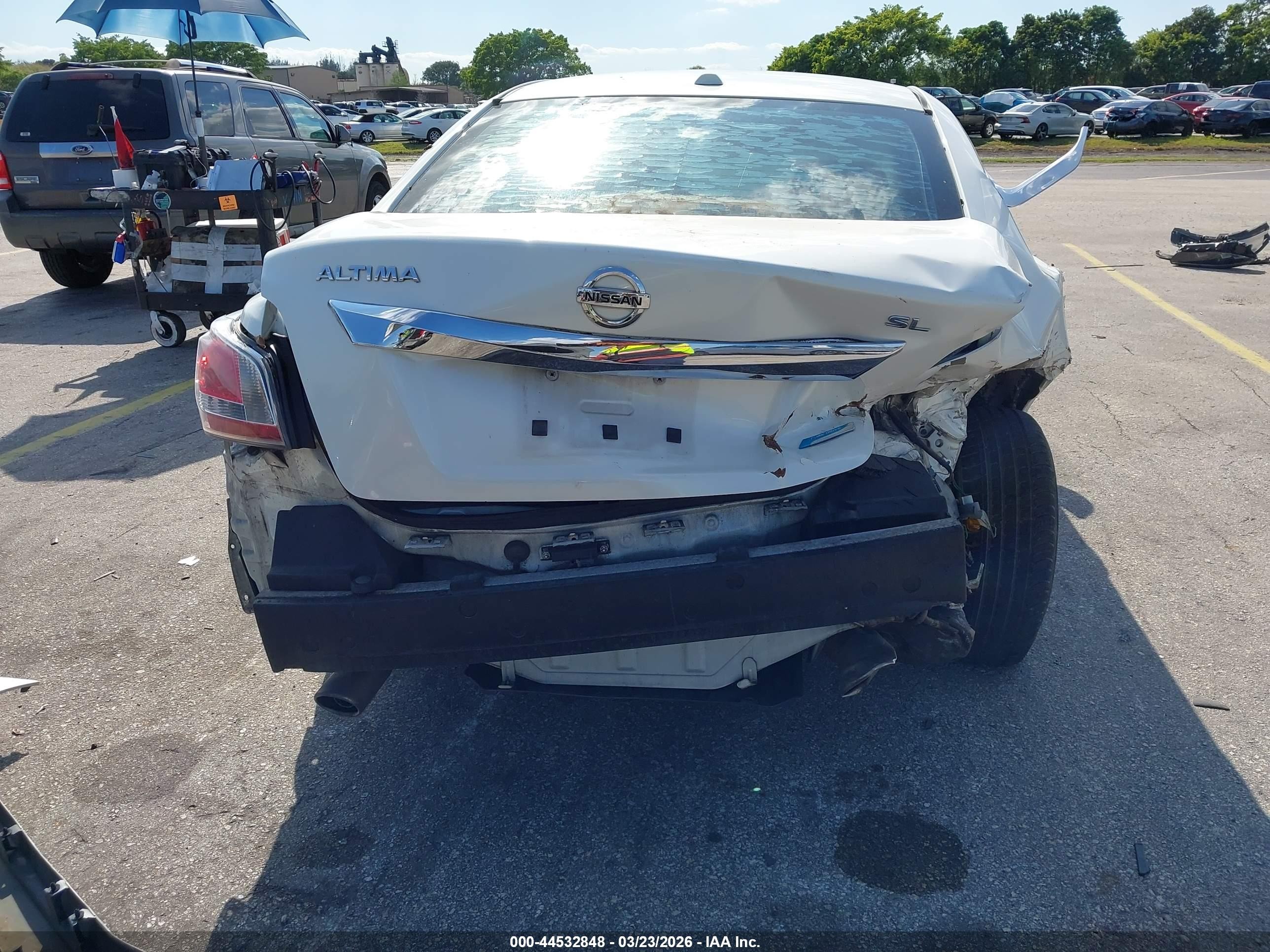 2014 Nissan Altima 2.5 Sl White vin: 1N4AL3AP9EC123705