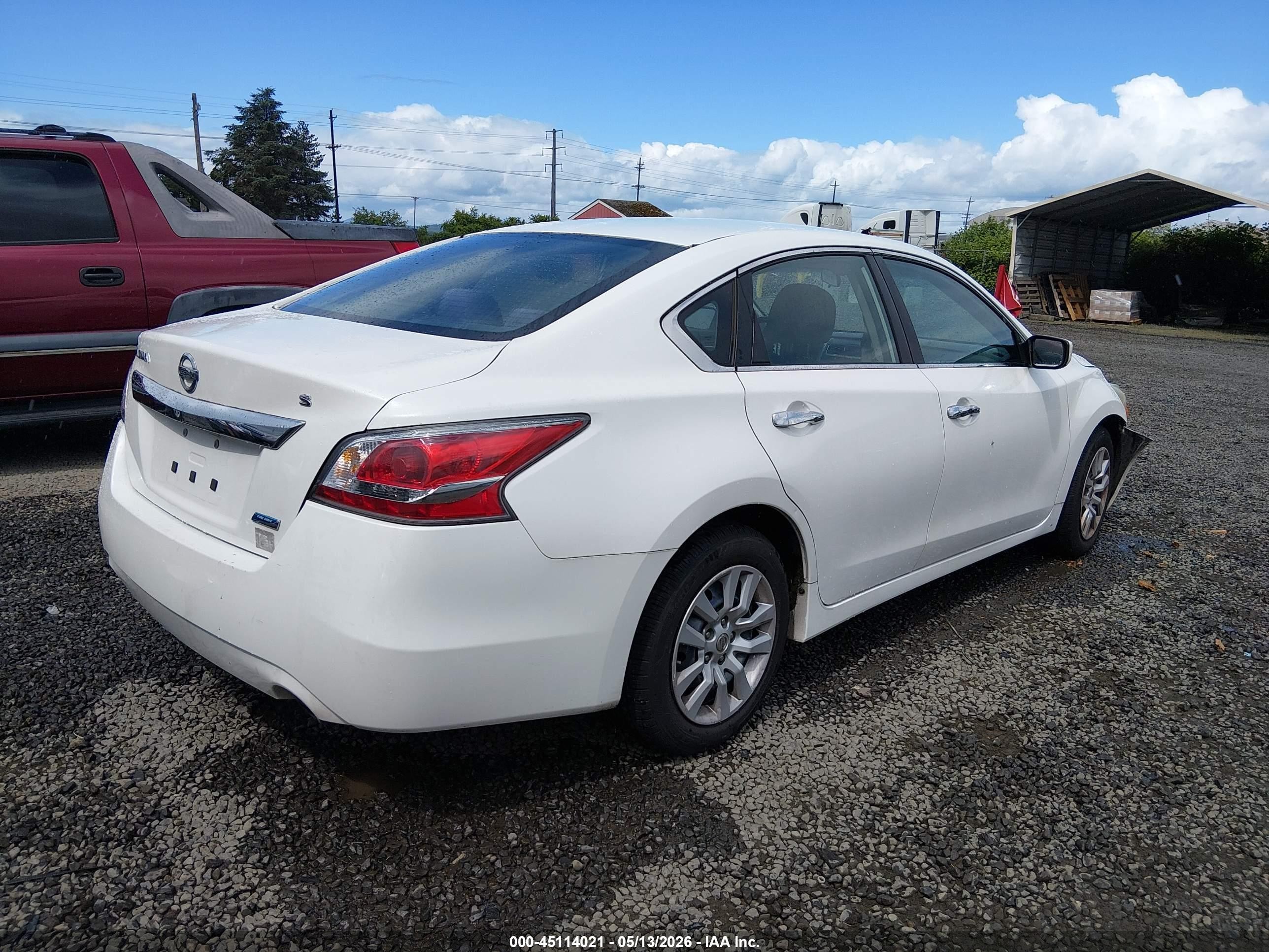 2014 Nissan Altima 2.5/2.5 S/2.5 Sl/2.5 Sv White vin: 1N4AL3AP9EC166358