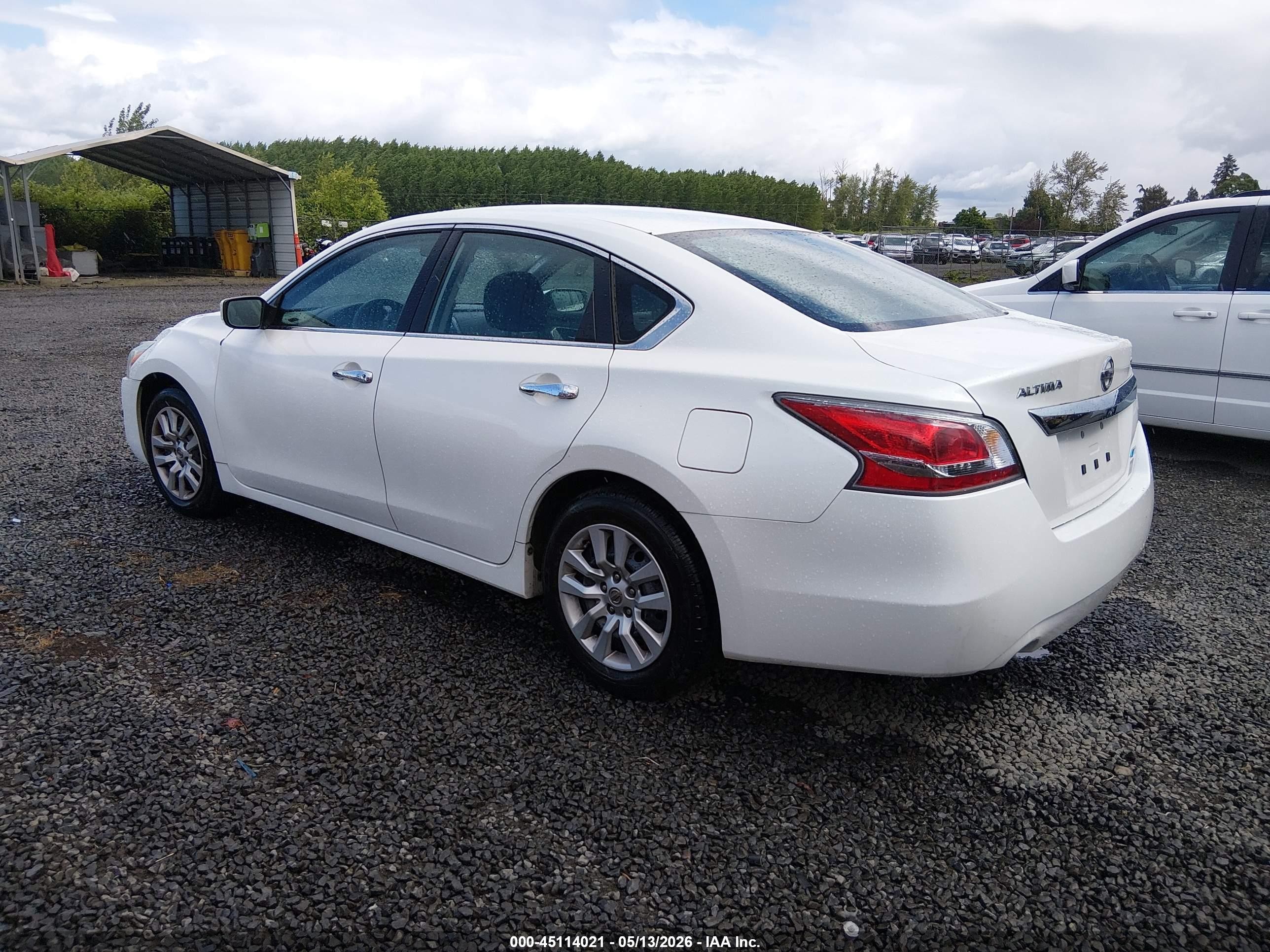 2014 Nissan Altima 2.5/2.5 S/2.5 Sl/2.5 Sv White vin: 1N4AL3AP9EC166358