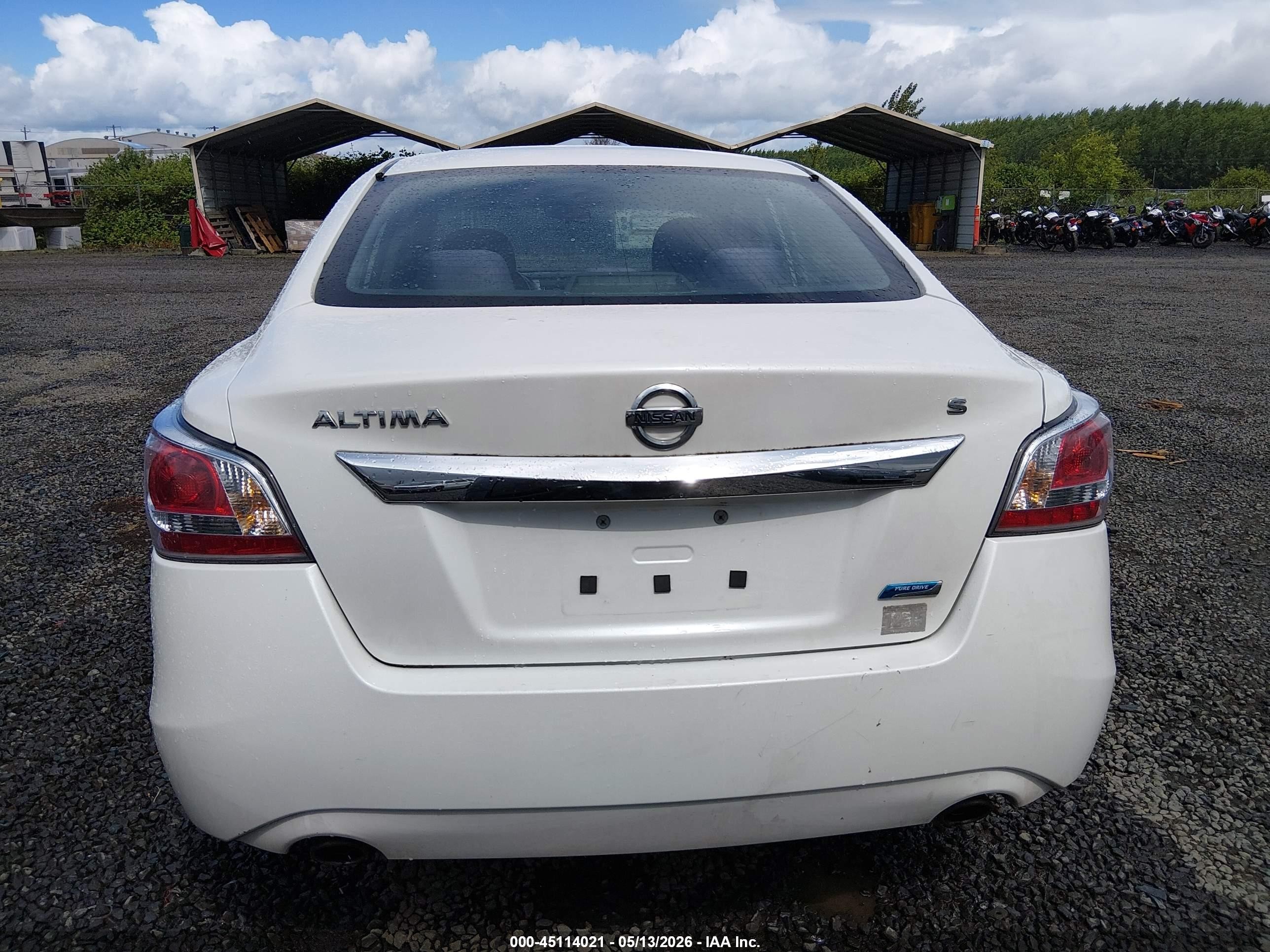 2014 Nissan Altima 2.5/2.5 S/2.5 Sl/2.5 Sv White vin: 1N4AL3AP9EC166358