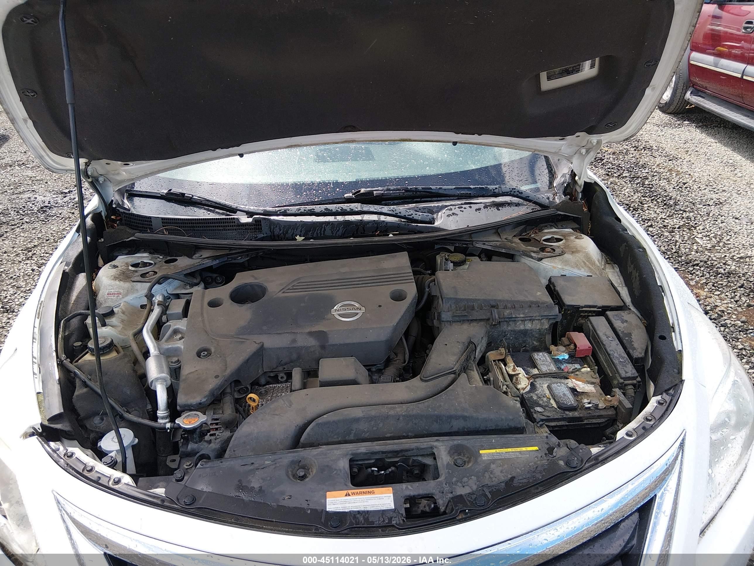 2014 Nissan Altima 2.5/2.5 S/2.5 Sl/2.5 Sv White vin: 1N4AL3AP9EC166358