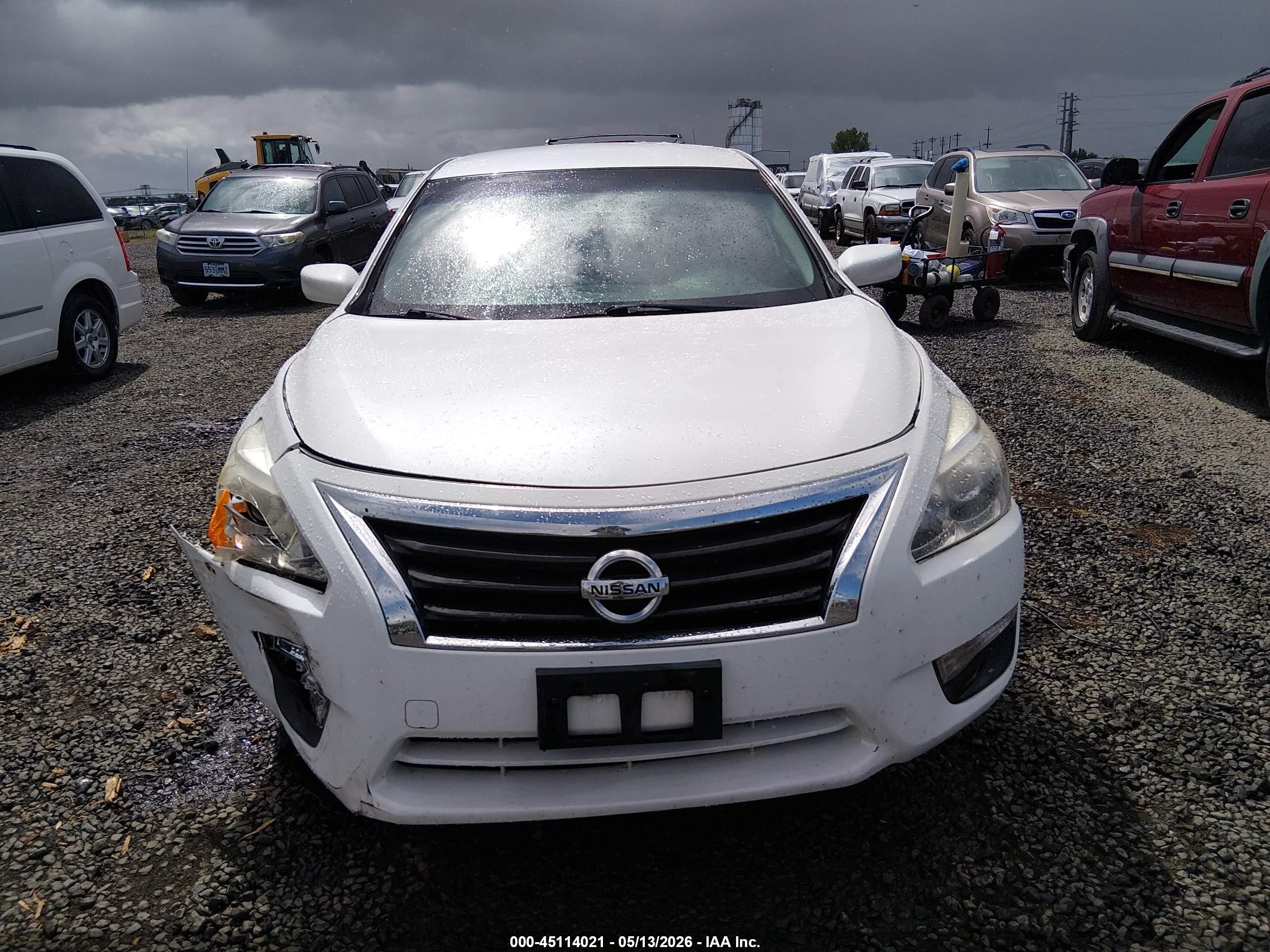 2014 Nissan Altima 2.5/2.5 S/2.5 Sl/2.5 Sv White vin: 1N4AL3AP9EC166358