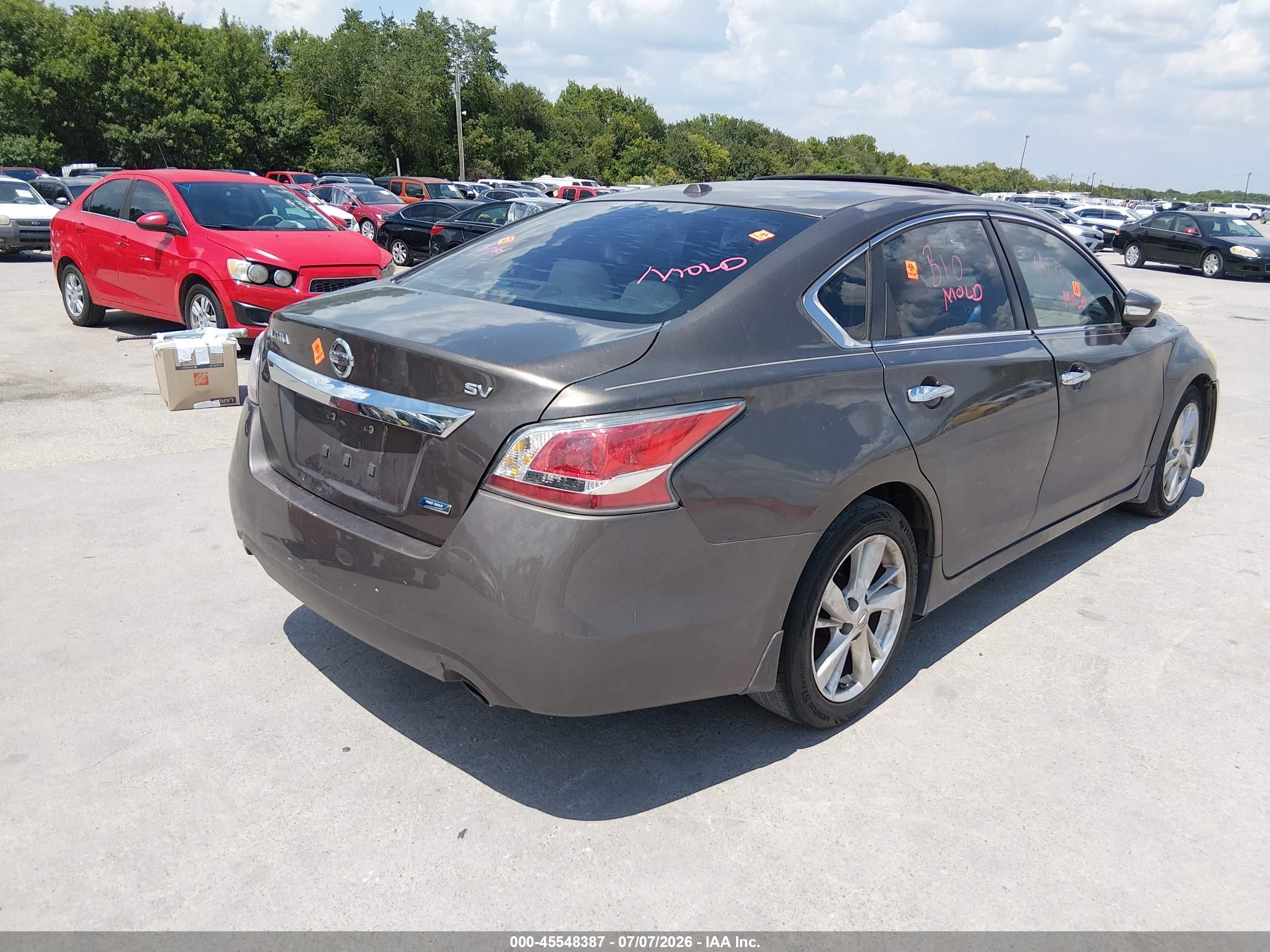 2014 Nissan Altima 2.5 Sv Brown vin: 1N4AL3AP9EC166652