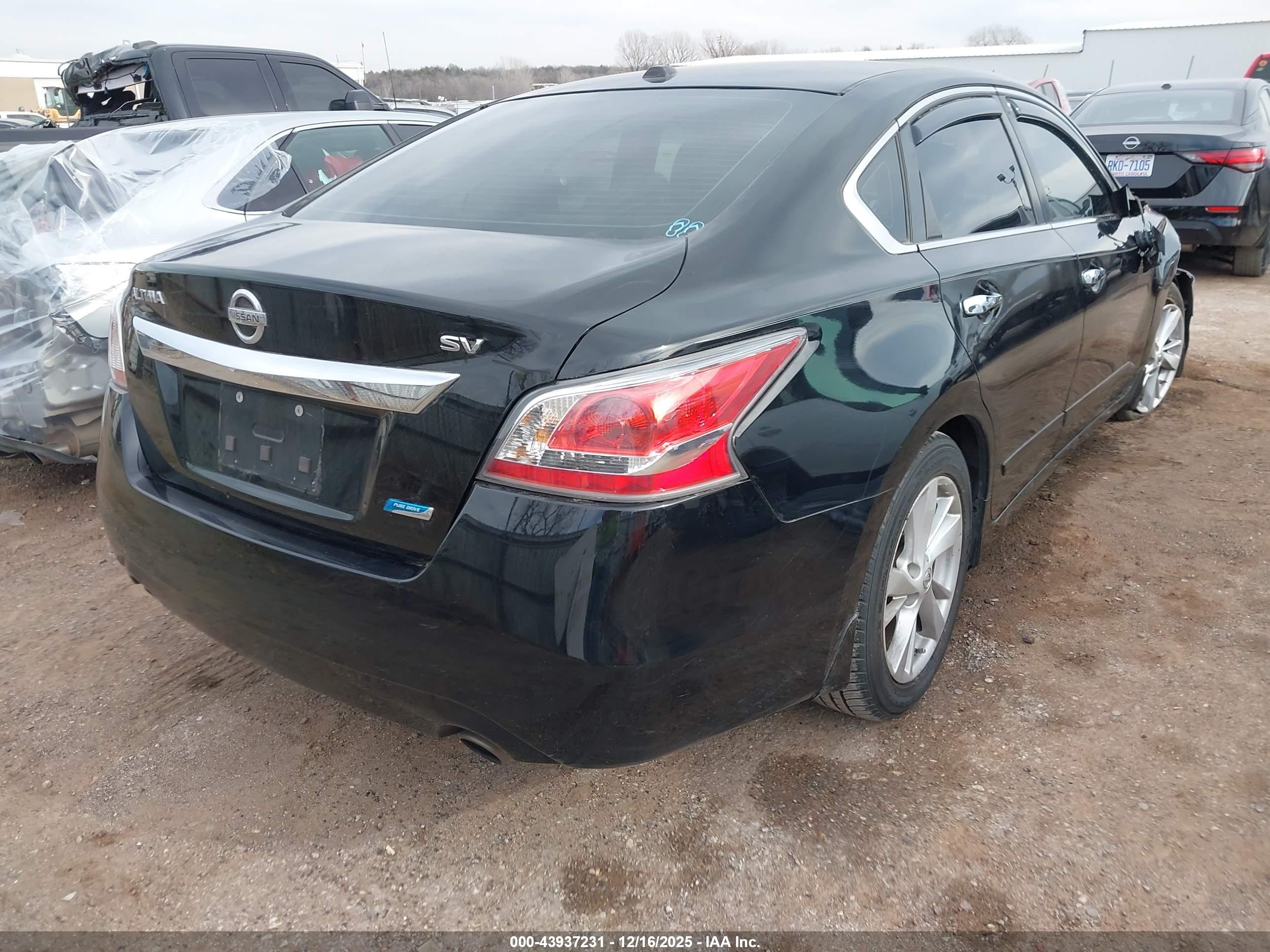 2014 Nissan Altima 2.5 Sv Black vin: 1N4AL3AP9EC175352