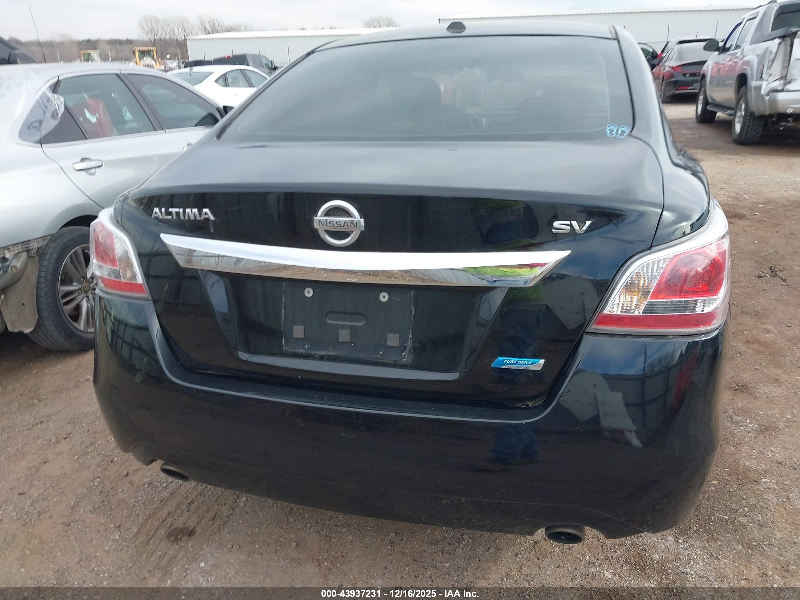 2014 Nissan Altima 2.5 Sv Black vin: 1N4AL3AP9EC175352