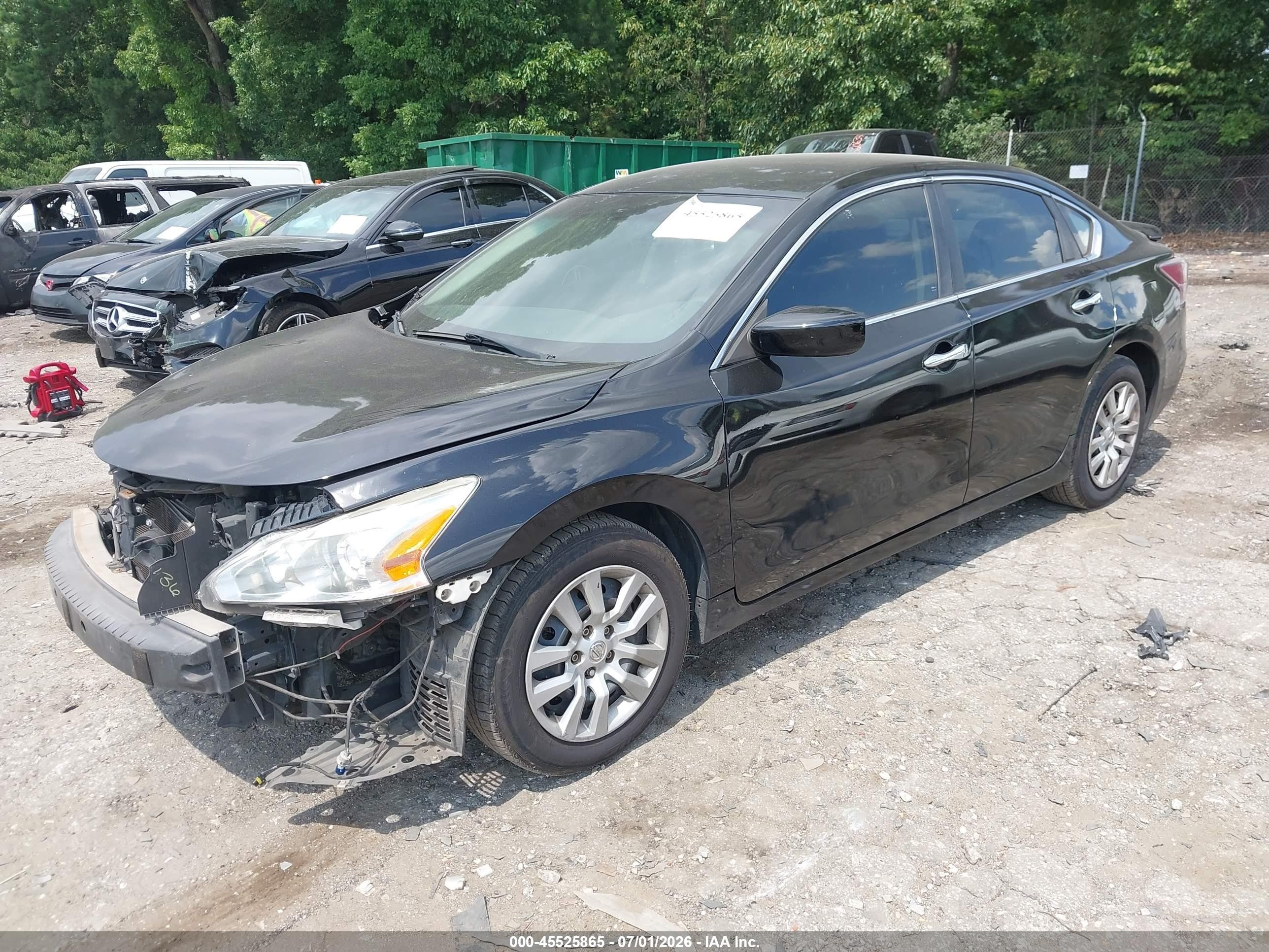 2014 Nissan Altima 2.5 S Black vin: 1N4AL3AP9EC180681