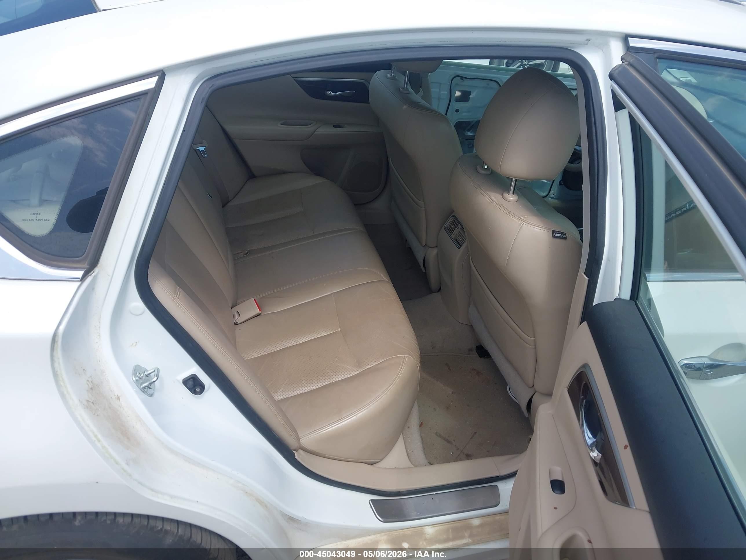 2014 Nissan Altima 2.5 Sl White vin: 1N4AL3AP9EC182592