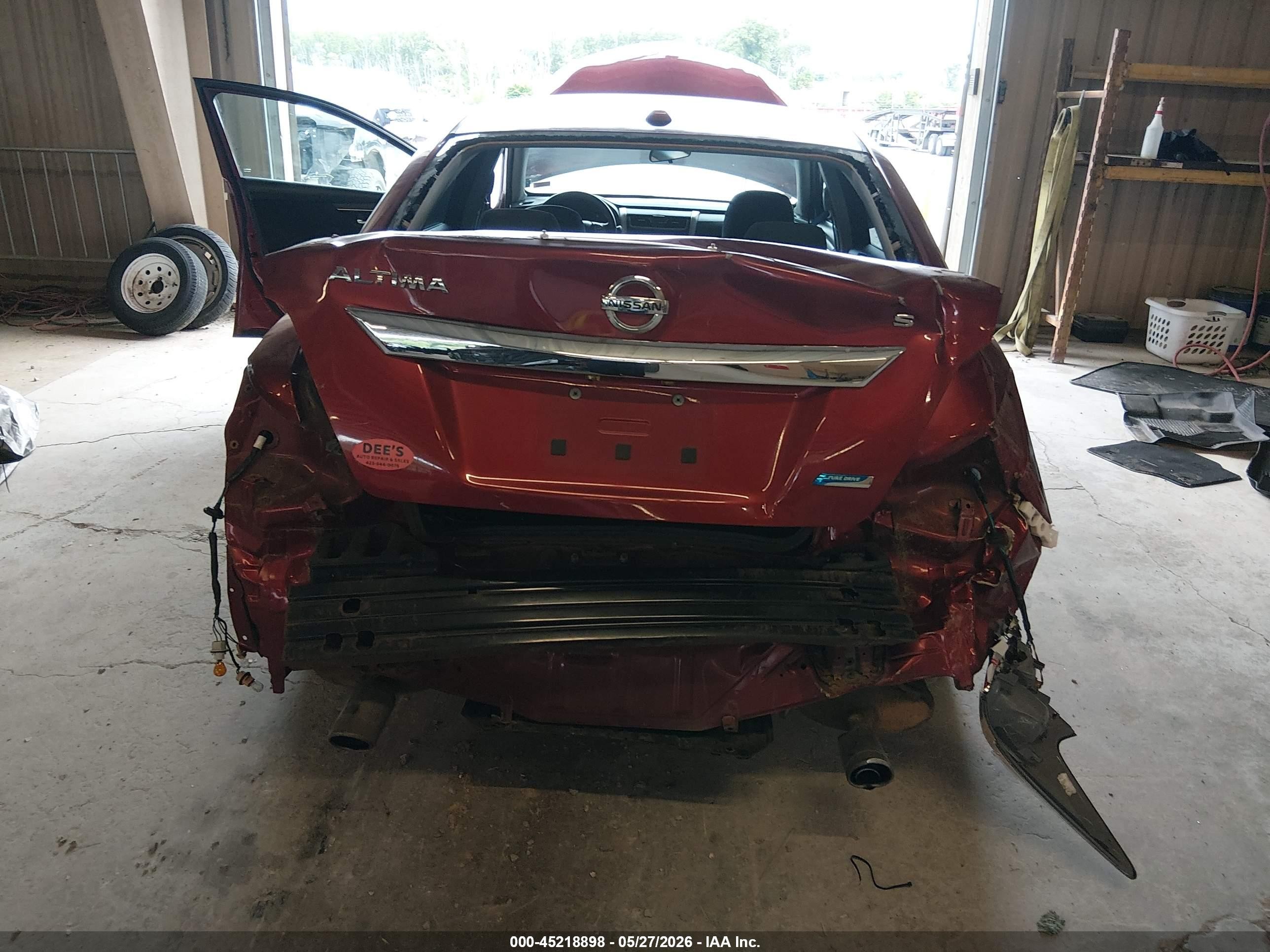 2014 Nissan Altima 2.5 S Burgundy vin: 1N4AL3AP9EC192667