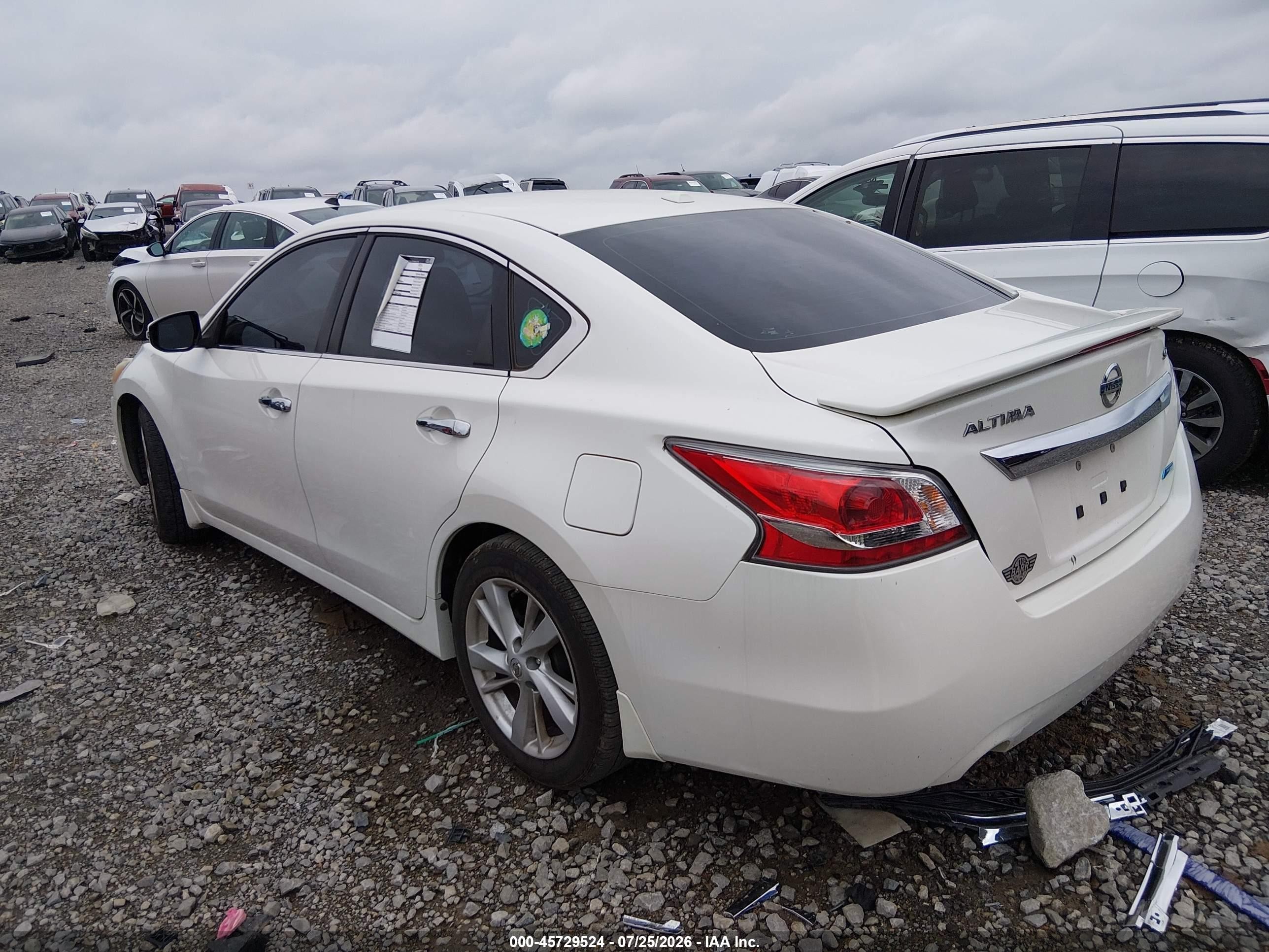 2014 Nissan Altima 2.5 Sv Белый vin: 1N4AL3AP9EC194631