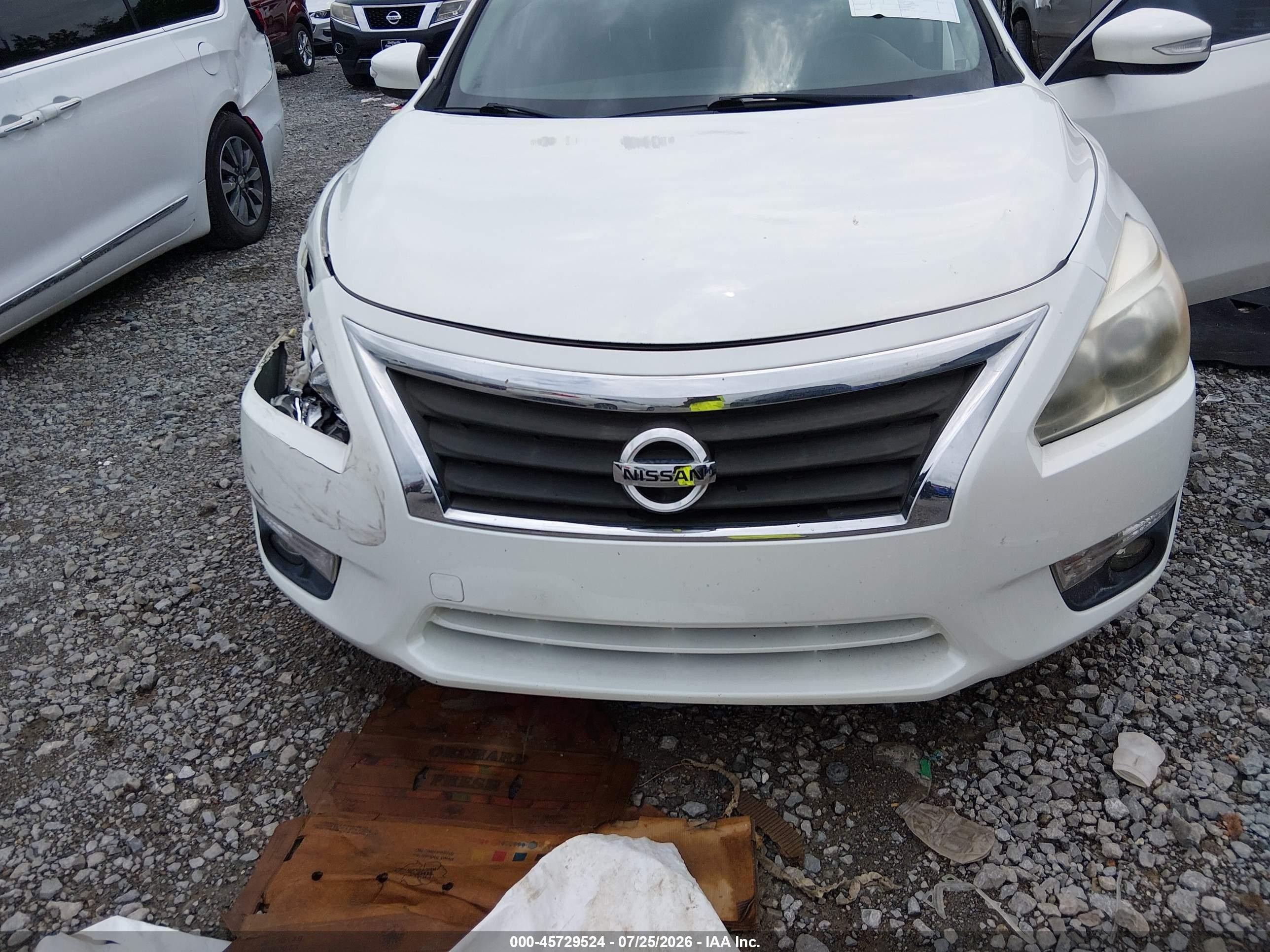 2014 Nissan Altima 2.5 Sv Белый vin: 1N4AL3AP9EC194631