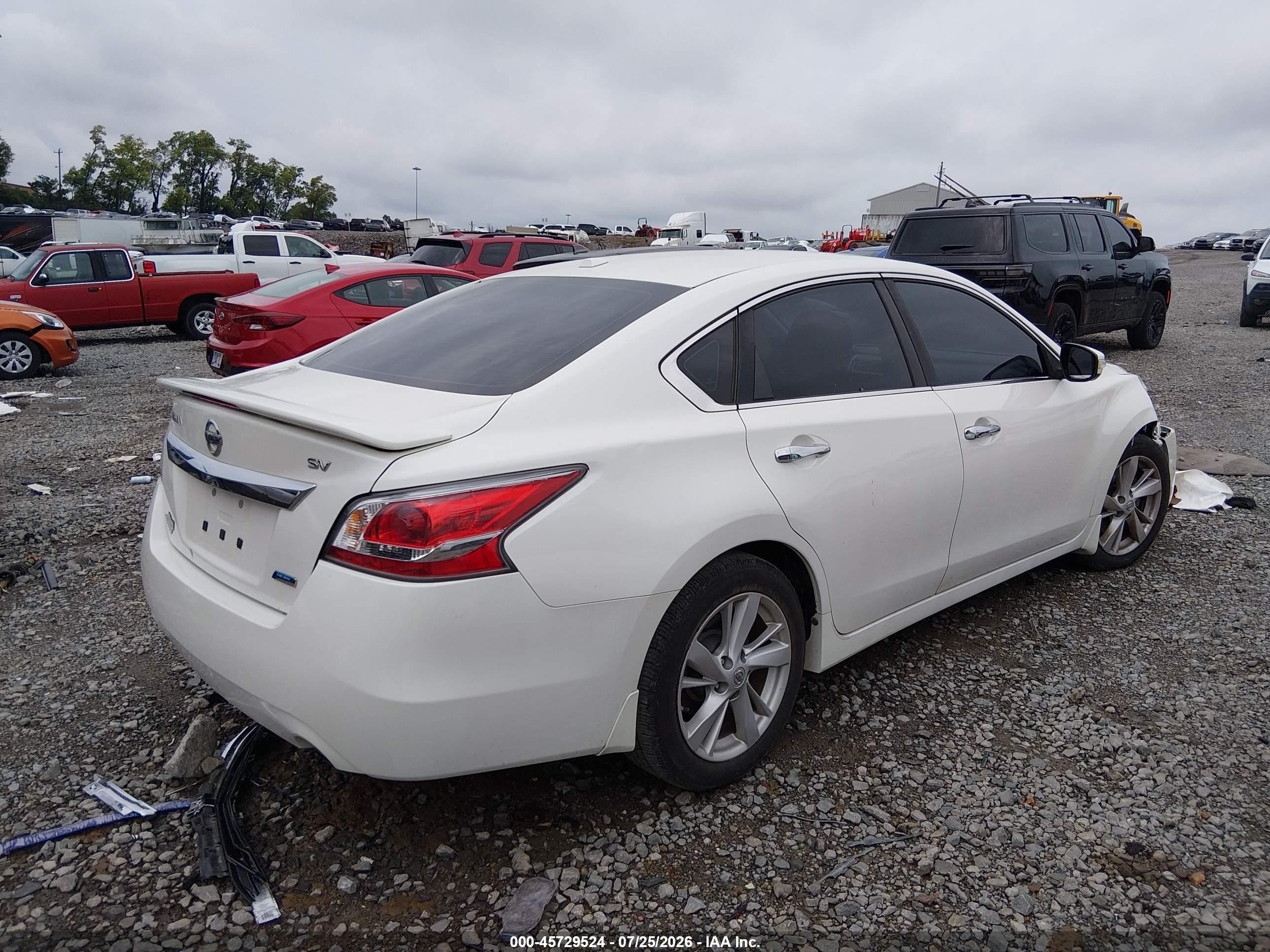 2014 Nissan Altima 2.5 Sv Белый vin: 1N4AL3AP9EC194631