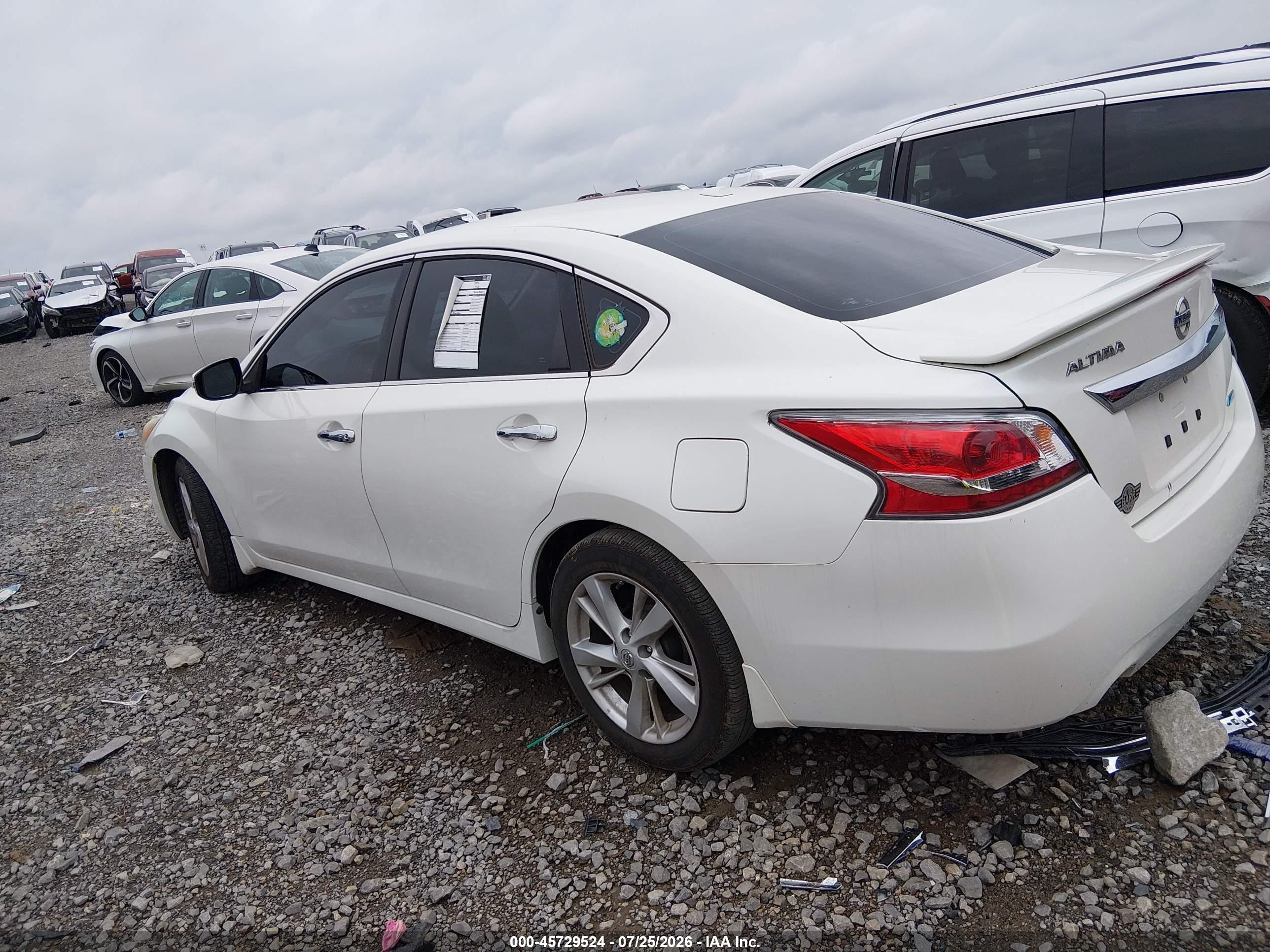 2014 Nissan Altima 2.5 Sv Белый vin: 1N4AL3AP9EC194631