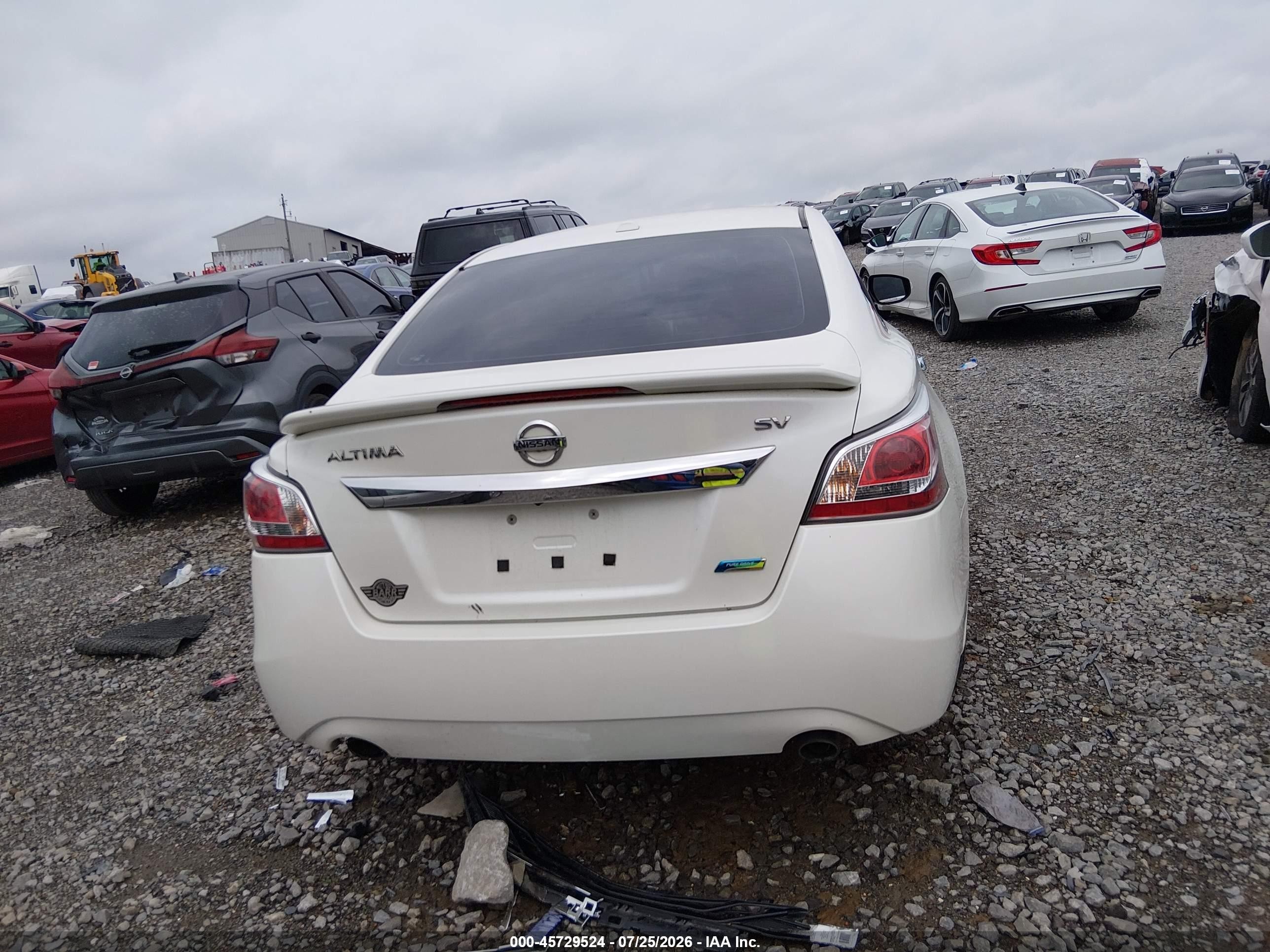 2014 Nissan Altima 2.5 Sv Белый vin: 1N4AL3AP9EC194631